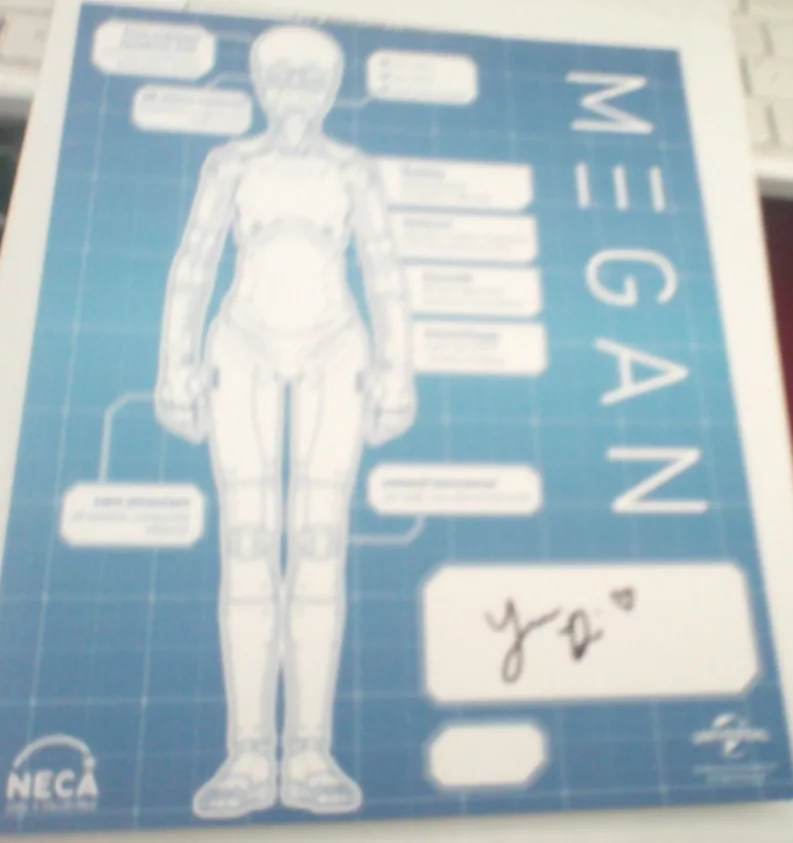 Jenna Davis — Jenna Davis Voice of Megan signed Neca Megan Card, image 2
