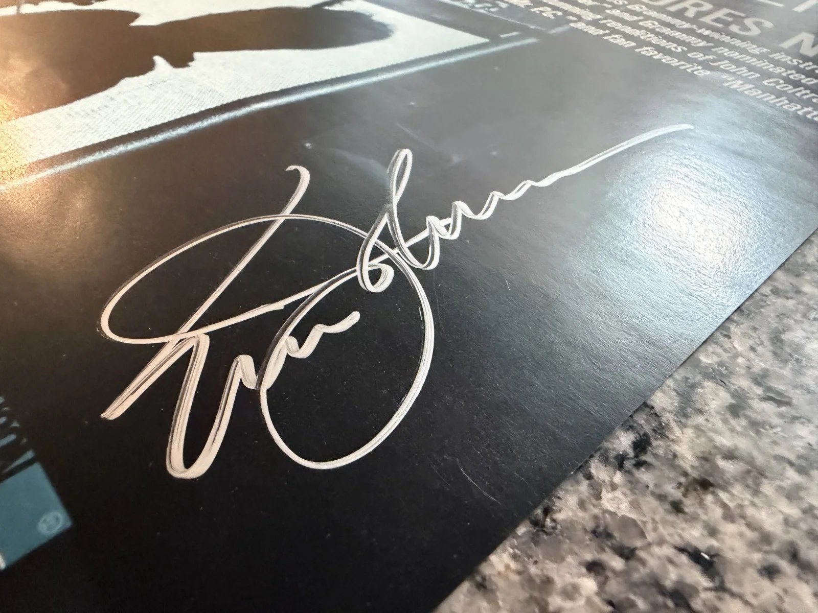 Eric Johnson Signed Europe Live Promo Poster Legendary Guitarist Autograph, image 2