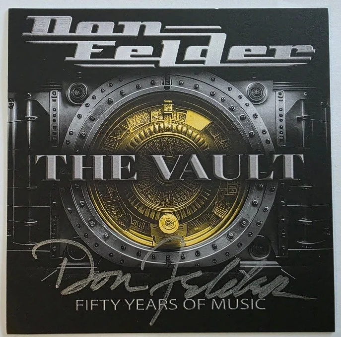 Don Felder of the Eagles JSA Certified Signed The Vault CD insert card with CD, image 2