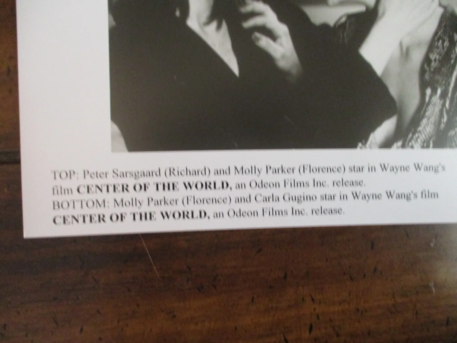 Molly Parker/Carla Gugino/Peter Sarsgaard(CENTER OF THE WORLD)2001 8x10 BW Photo, изображение 4
