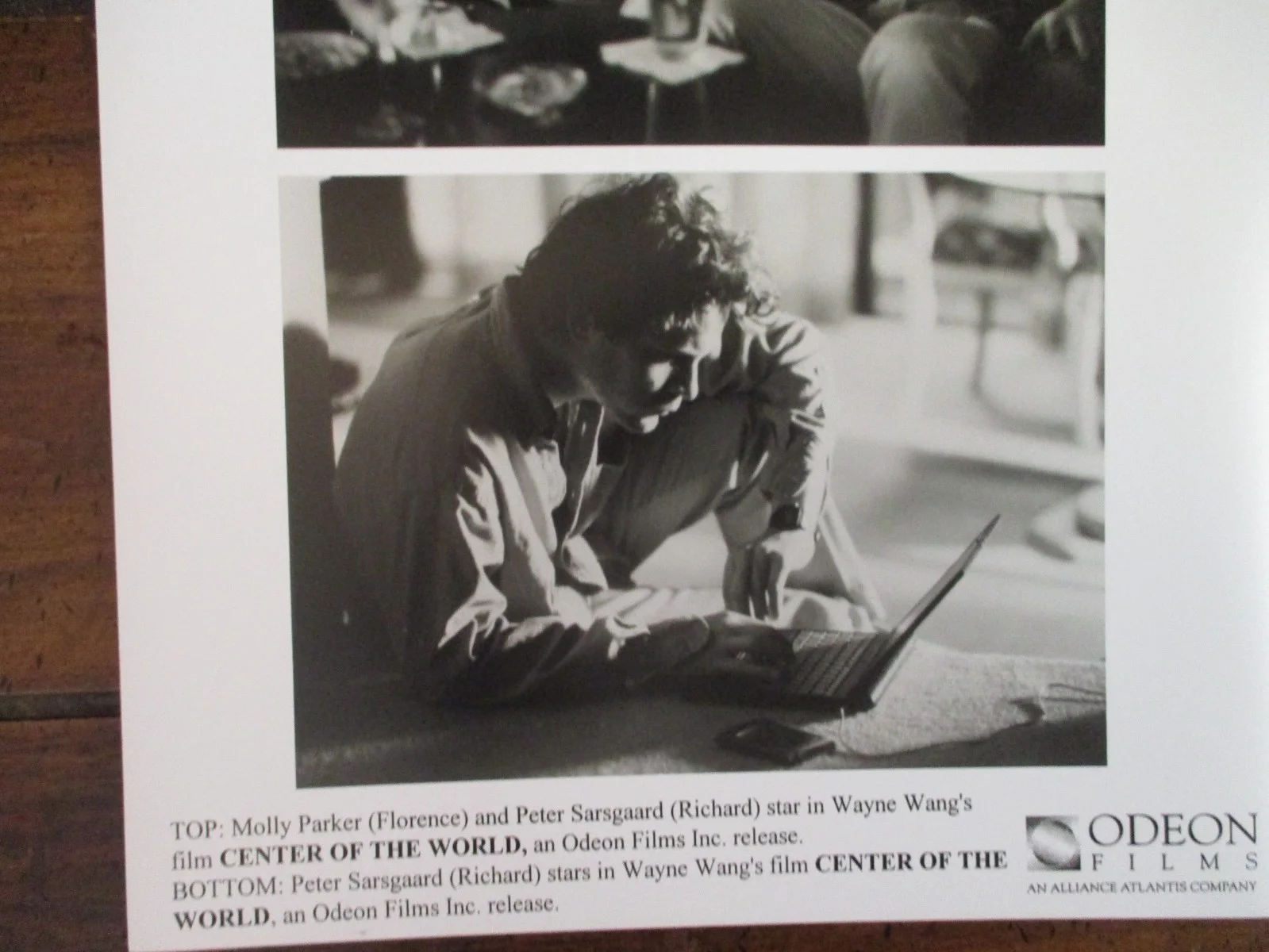 Molly Parker/Peter Sarsgaard(CENTER OF THE WORLD)2001 8 x 10 B &W Press Photo, изображение 3