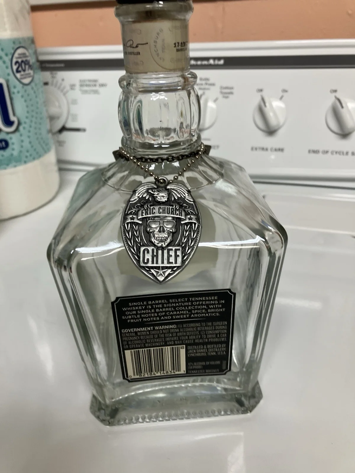 ERIC CHURCH SIGNED JACK DANIELS EMPTY WHISKEY BOTTLE AUTOGRAPH, image 3