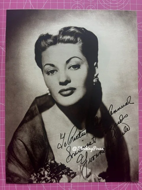 Vintage 1950s Magazine Clipping LANA TURNER YVONNE DE CARLO 8x10 film stars D5, изображение 2