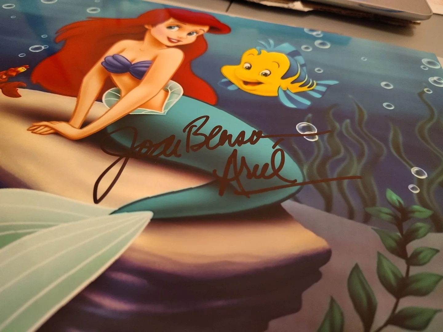 JOdi Benson Signed Little Mermaid 11x14 Disney Photo MINT 11x14, изображение 3