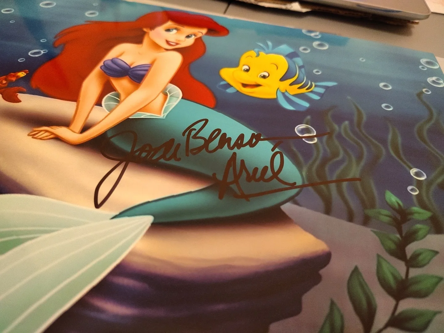 JOdi Benson Signed Little Mermaid 11x14 Disney Photo MINT 11x14, изображение 4