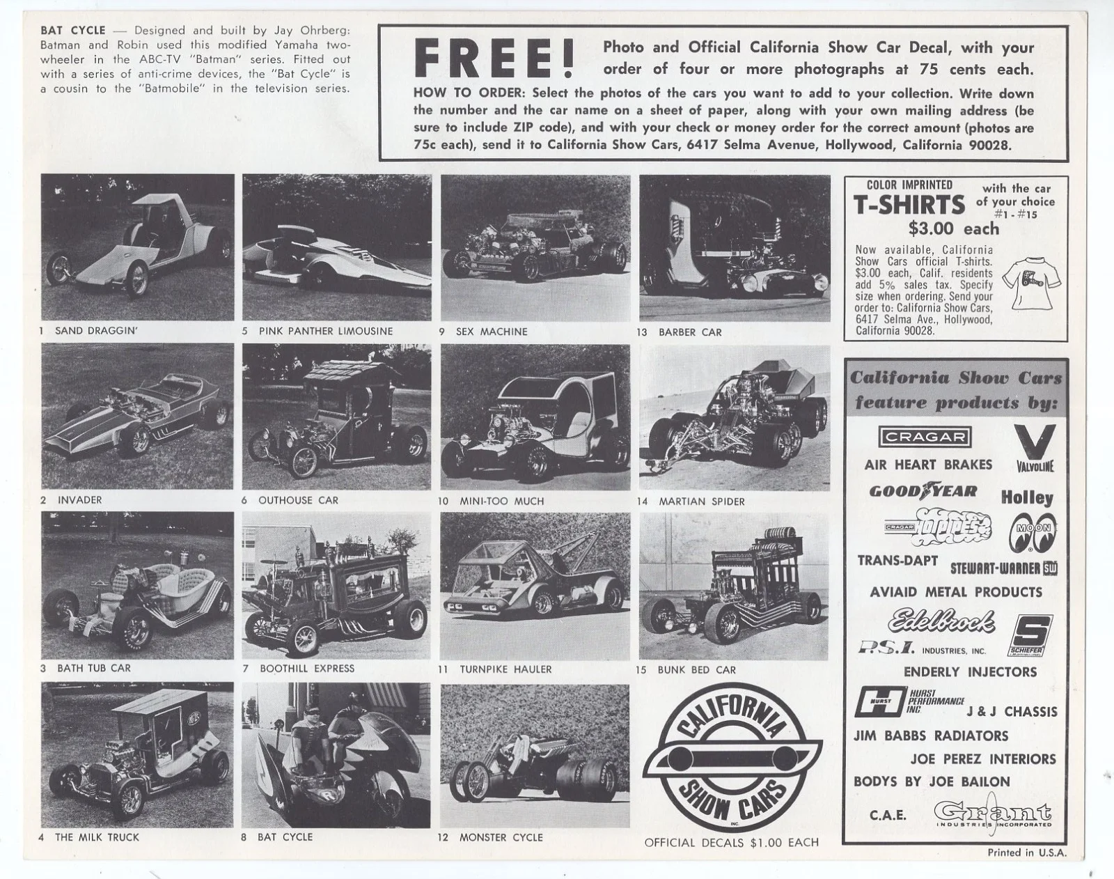 George Barris — George Barris SIGNED Batman & Robin on Batcycle Photo / Adam West & Burt Ward, image 2