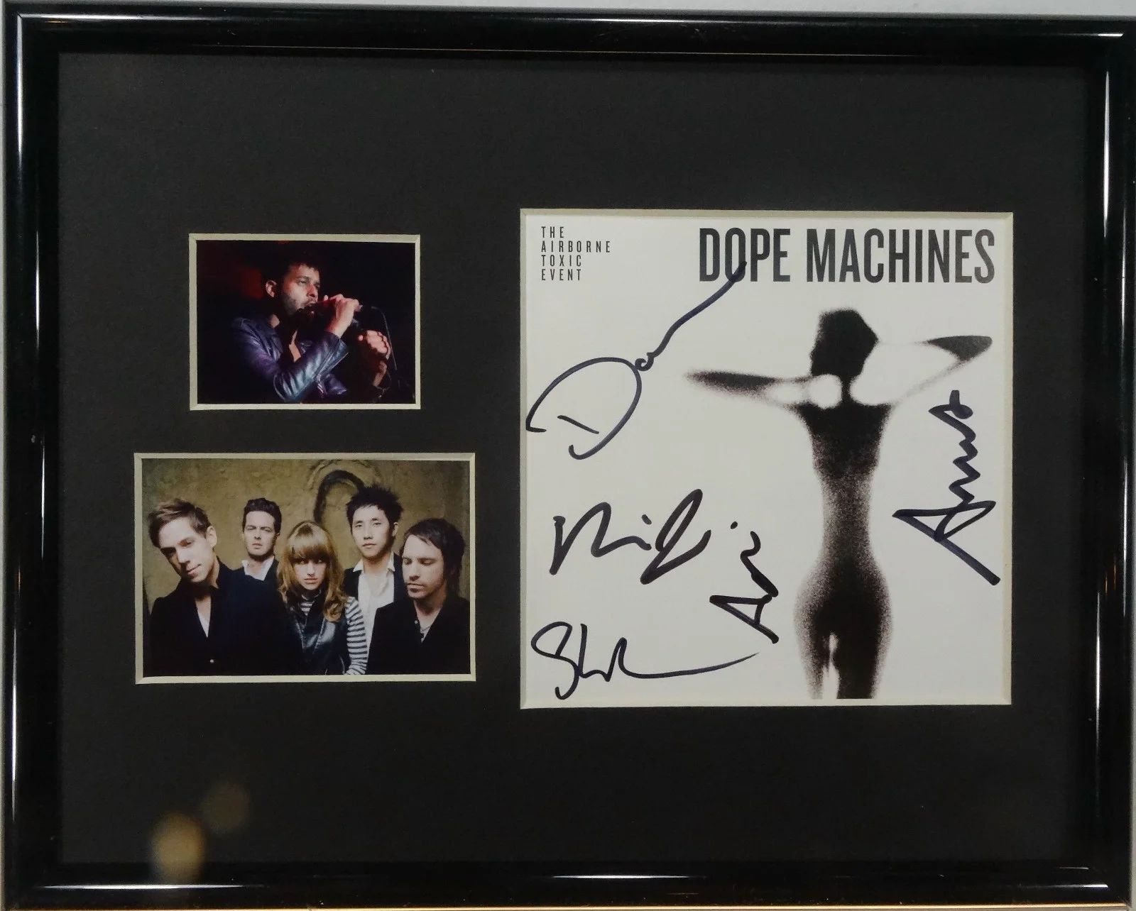 SIGNED THE AIRBORNE TOXIC EVENT AUTOGRAPHED CD MATTED DISPLAY JSA # GG83013, image 2