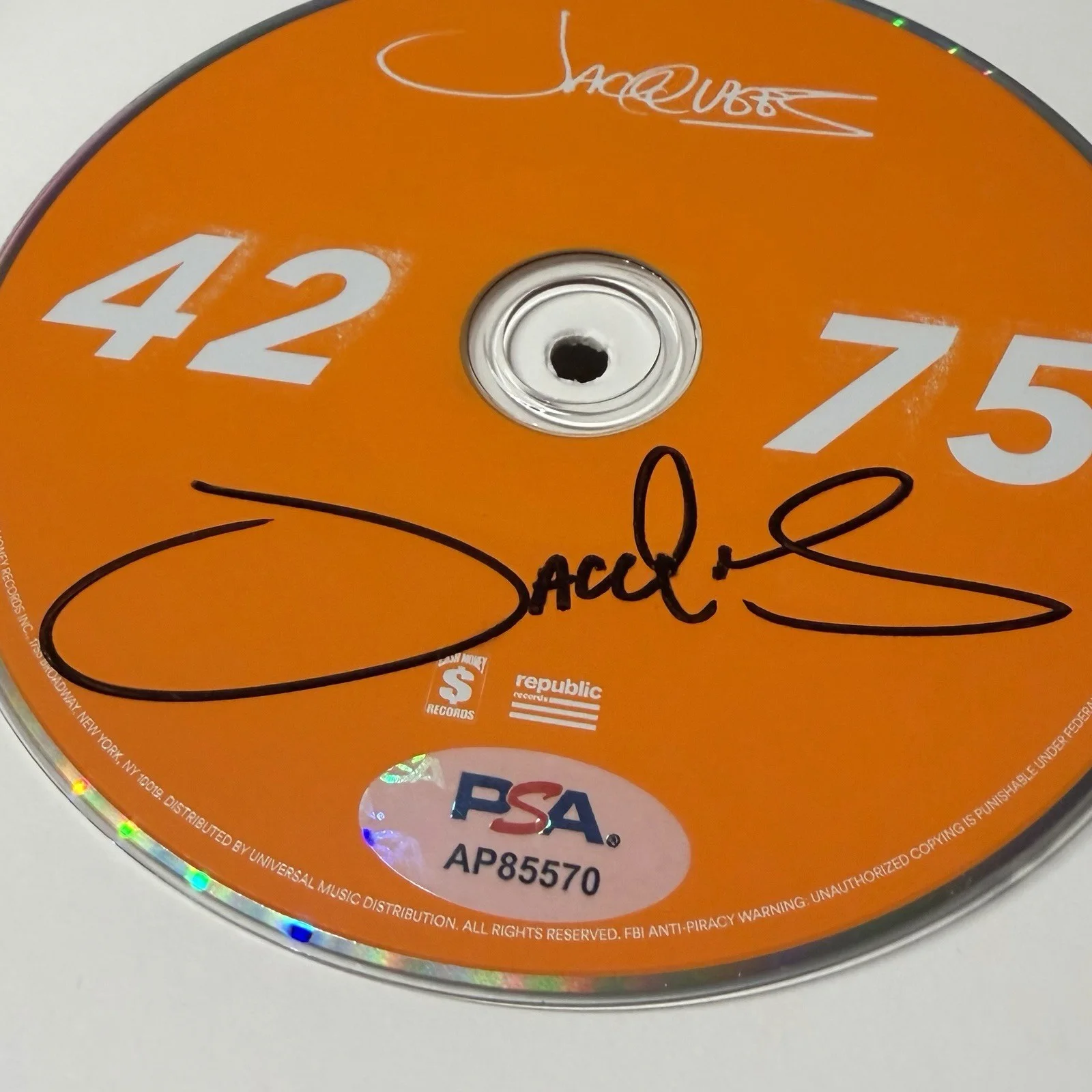JACQUEES SIGNED 4275 CD ALBUM SINGER KING OF R&B AUTOGRAPH FRAMED PSA COA, изображение 3