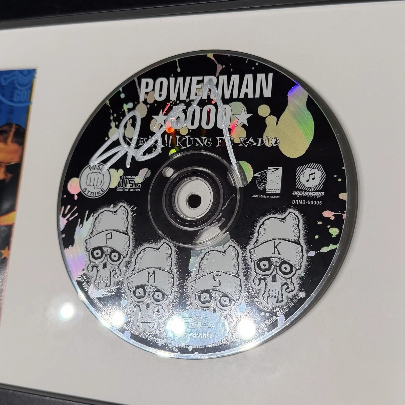 SPIDER ONE SIGNED POWERMAN 5000 MEGA KUNG FU RADIO CD ALBUM AUTOGRAPH PSA COA, image 2