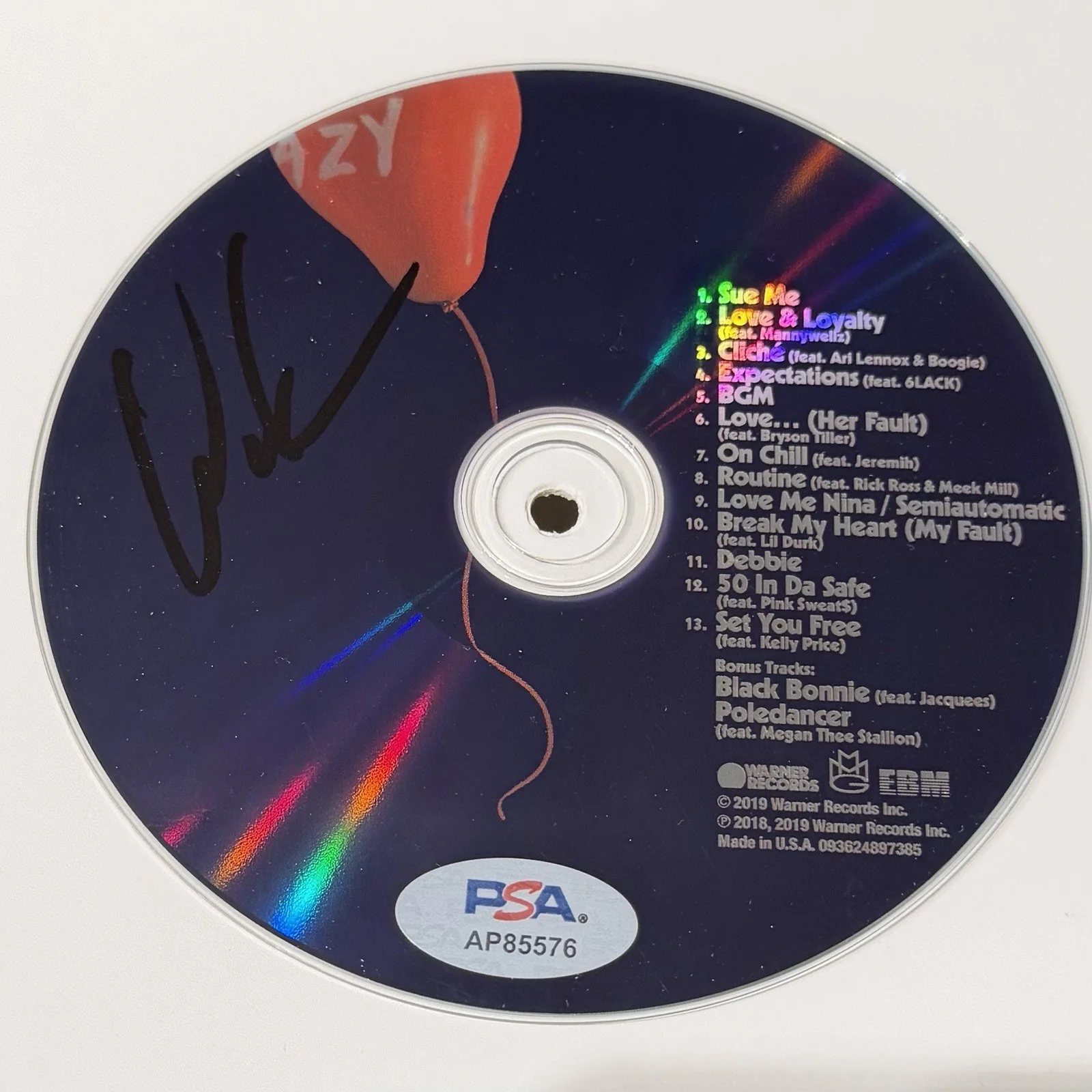 WALE RAPPER SIGNED WOW THAT’S CRAZY CD ALBUM AUTOGRAPH FRAMED PSA COA, изображение 2
