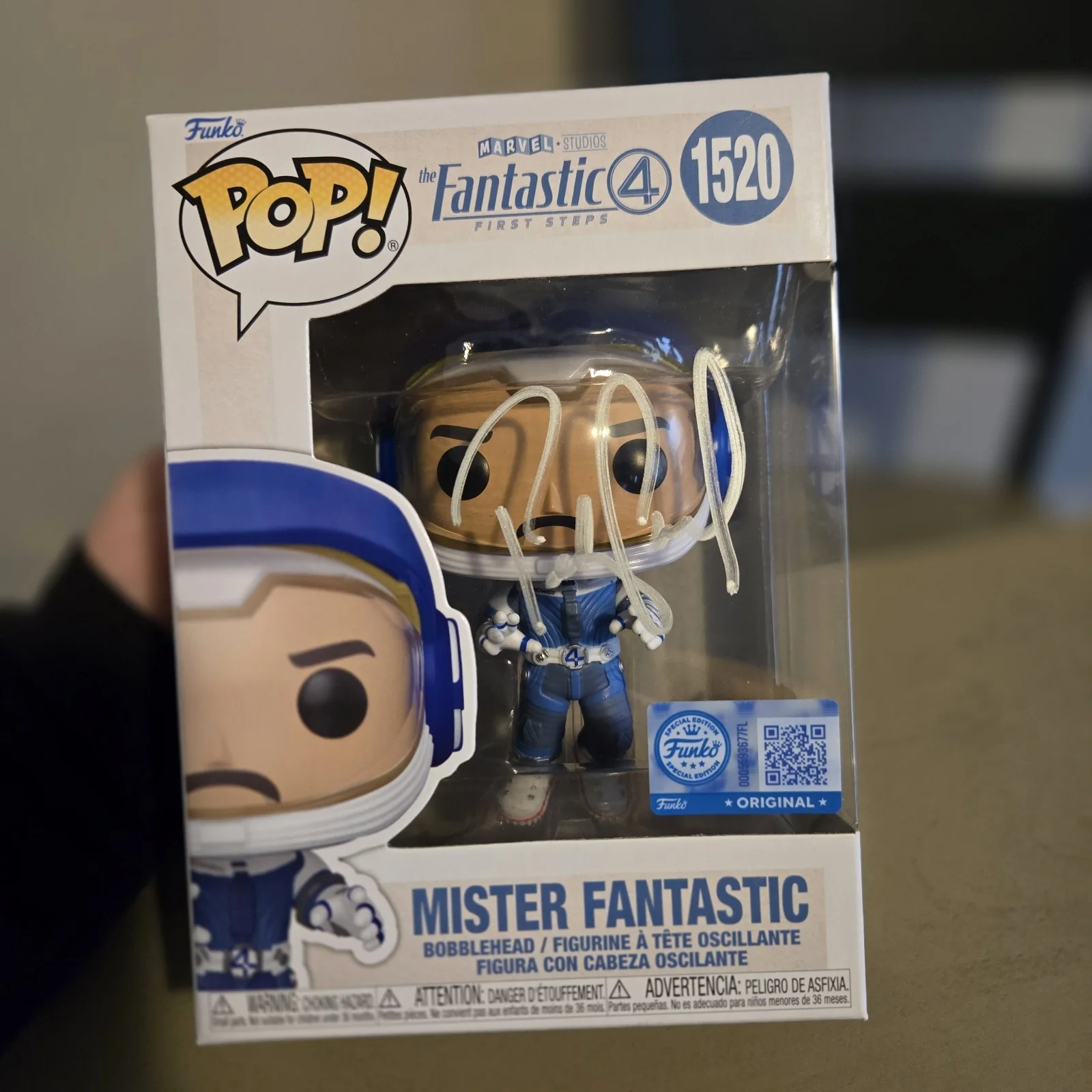 Pedro Pascal — Pedro Pascal Signed Mister Fantastic, Fantastic Four Funko Exclusive SWAU COA!