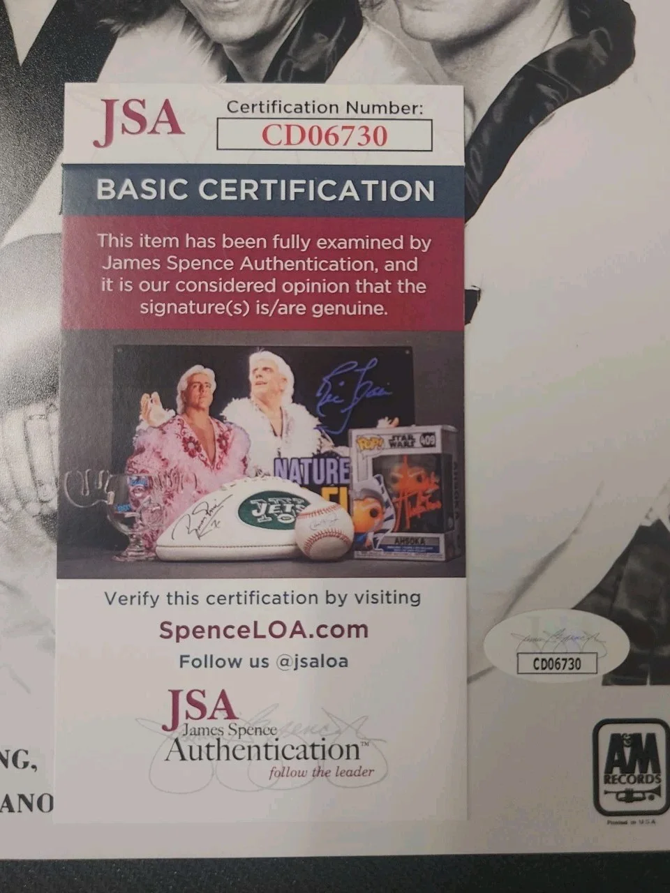James Young STYX Signed Media 8x10 Photo Rock Band Jsa CD06730, image 2