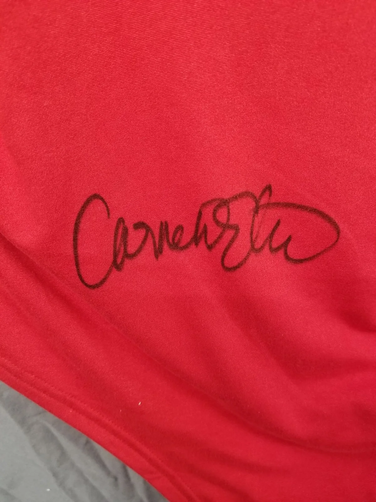 Carmen Electra Signed Baywatch Red Replica Swimsuit Large Auto Beckett Witness, изображение 2