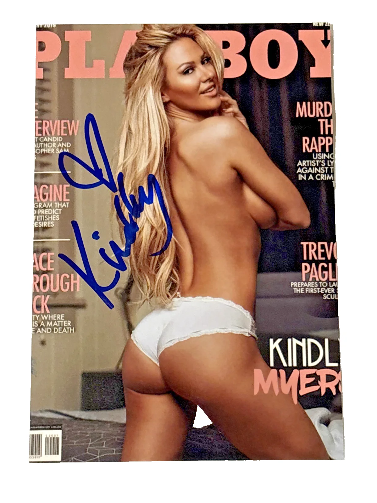 Kindly Myers — Kindly Myers Hand Signed 4x6 Autographed Photo Playboy Cover Model