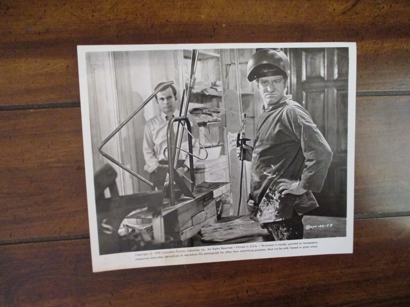 Clive Revill/Ian Holm(A SEVERED HEAD)1971 10 x 8 Glossy Black/White Press Photo, изображение 2