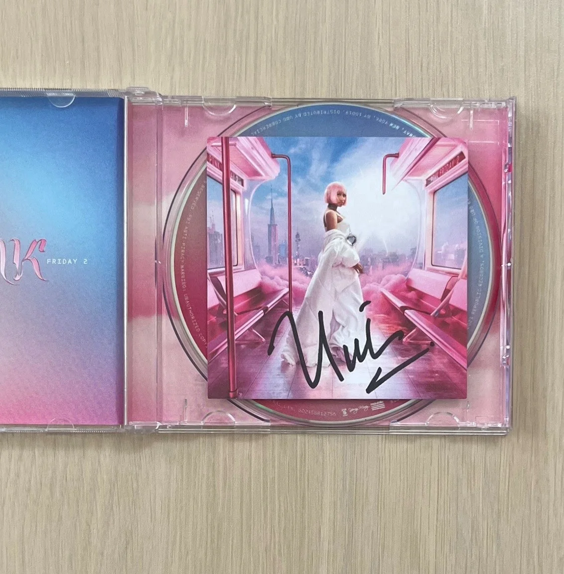 Nicki Minaj Pink Friday 2 CD With SIGNED AUTOGRAPHED Art Card, image 2