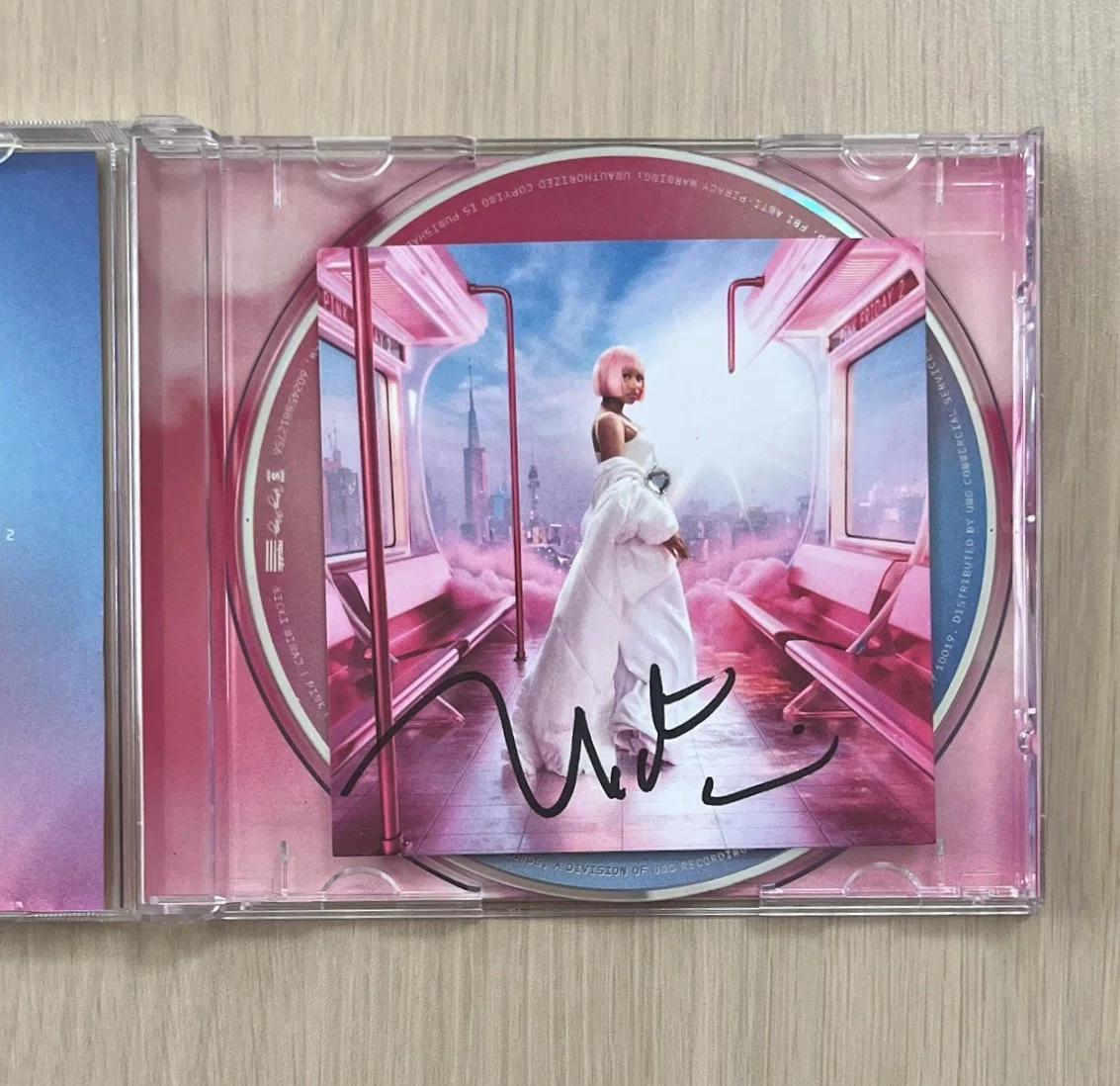 Nicki Minaj Pink Friday 2 CD With SIGNED AUTOGRAPHED Art Card, image 2