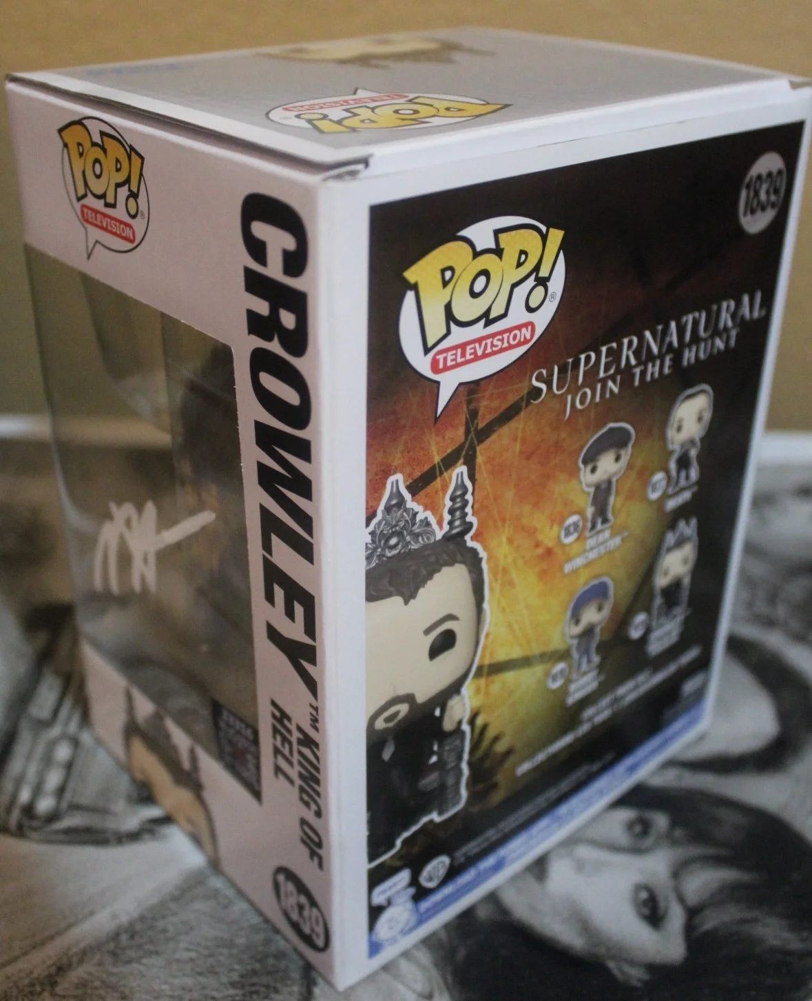 Mark Sheppard, Mark Pellegrino — Signed Pop #1839 - Supernatural - Crowley, Mark Sheppard, Mark Pellegrino + COA, изображение 4
