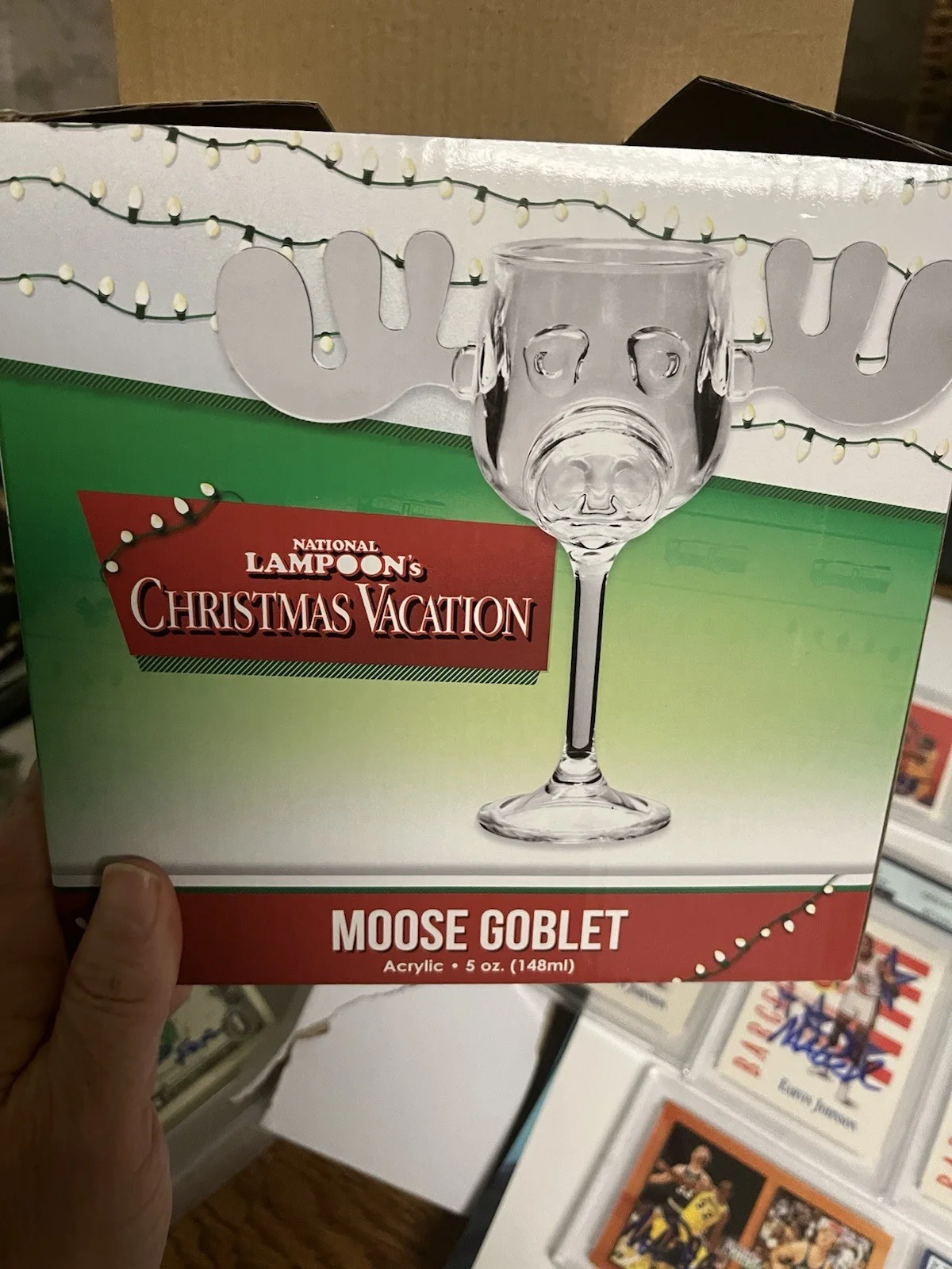 Autographed Chevy Chase Christmas Vacation Movie Moose Mug Beckett Signed Auto, image 2
