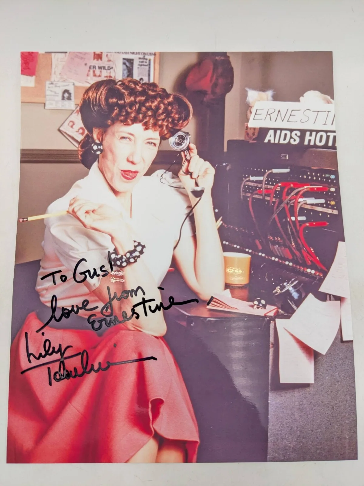 Lily Tomlin As Ernestine Hand Signed Photo 8x10 Autograph, изображение 2