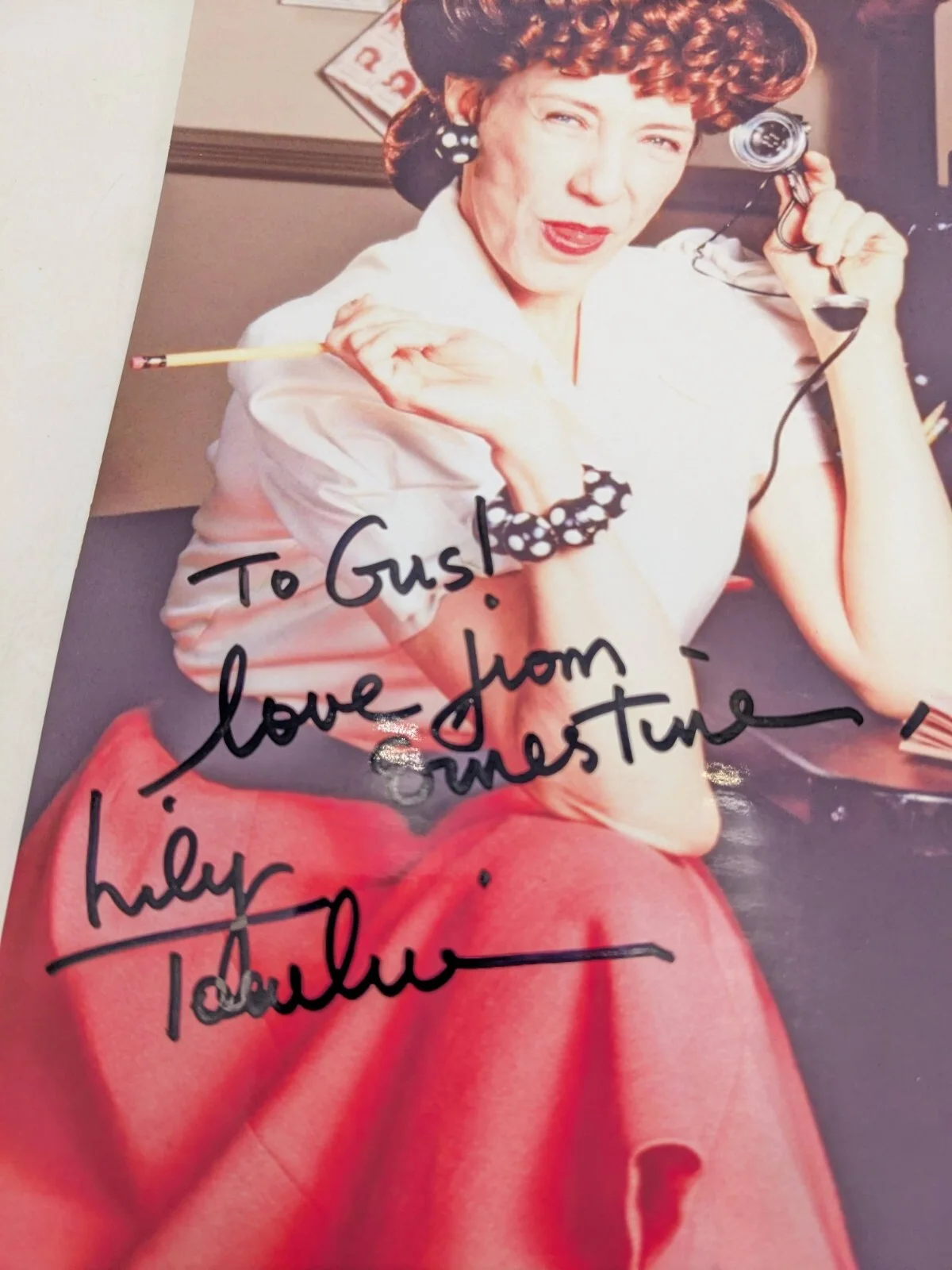 Lily Tomlin As Ernestine Hand Signed Photo 8x10 Autograph, изображение 3