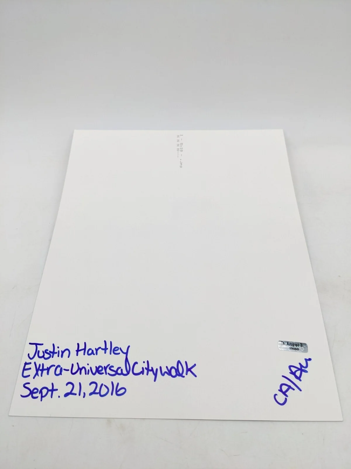 JUSTIN HARTLEY Authentic Hand-Signed "AQUAMAN" 8x10 Photo W/Unknown COA, изображение 4