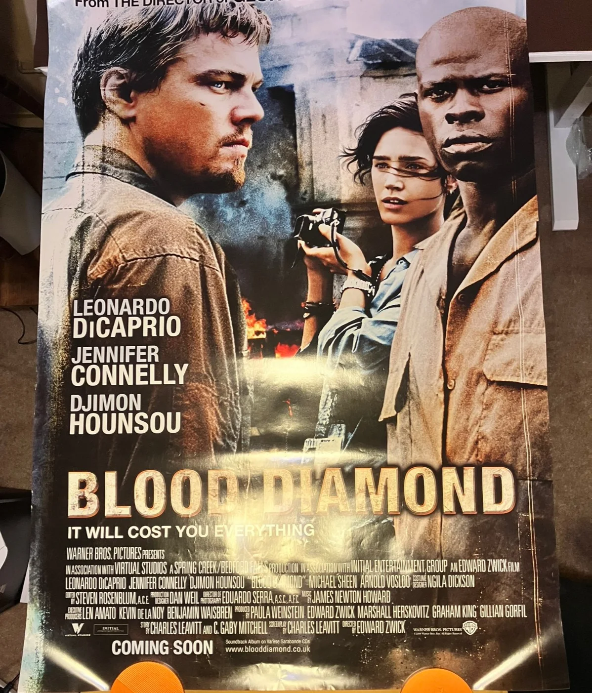 Blood Diamond UK One Sheet Poster 27x40 inch Leonardo DiCaprio, Jennifer Connely, image 3