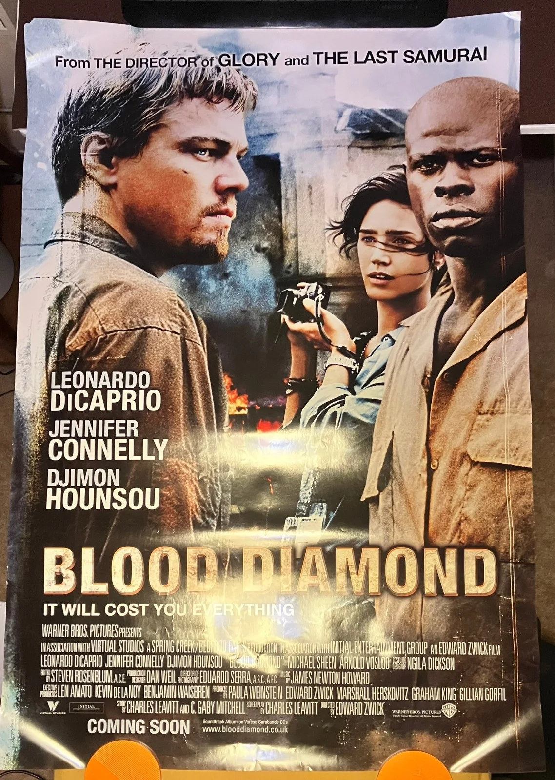 Blood Diamond UK One Sheet Poster 27x40 inch Leonardo DiCaprio, Jennifer Connely, image 5