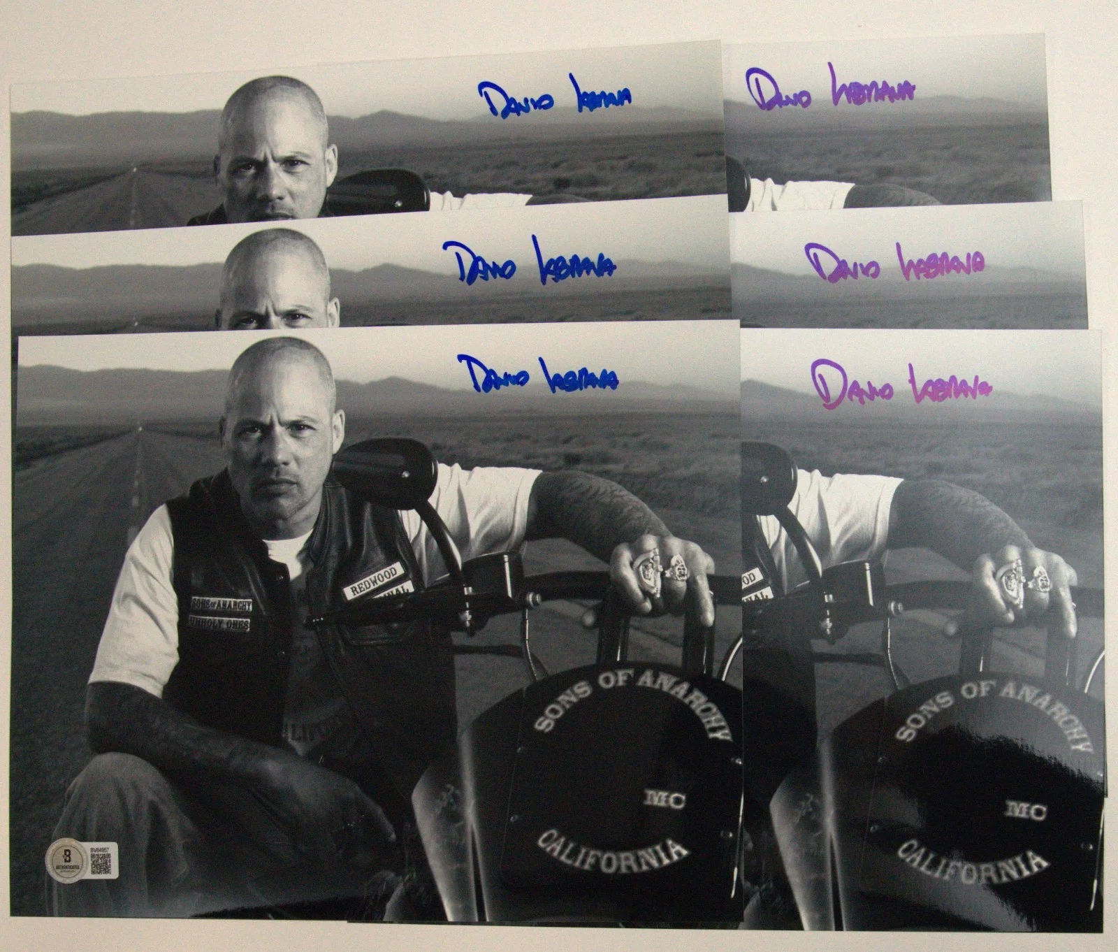 David Labrava — David Labrava Signed Sons of Anarchy Happy 8x10 Photo BAS COA SOA Picture Auto'd, image 3