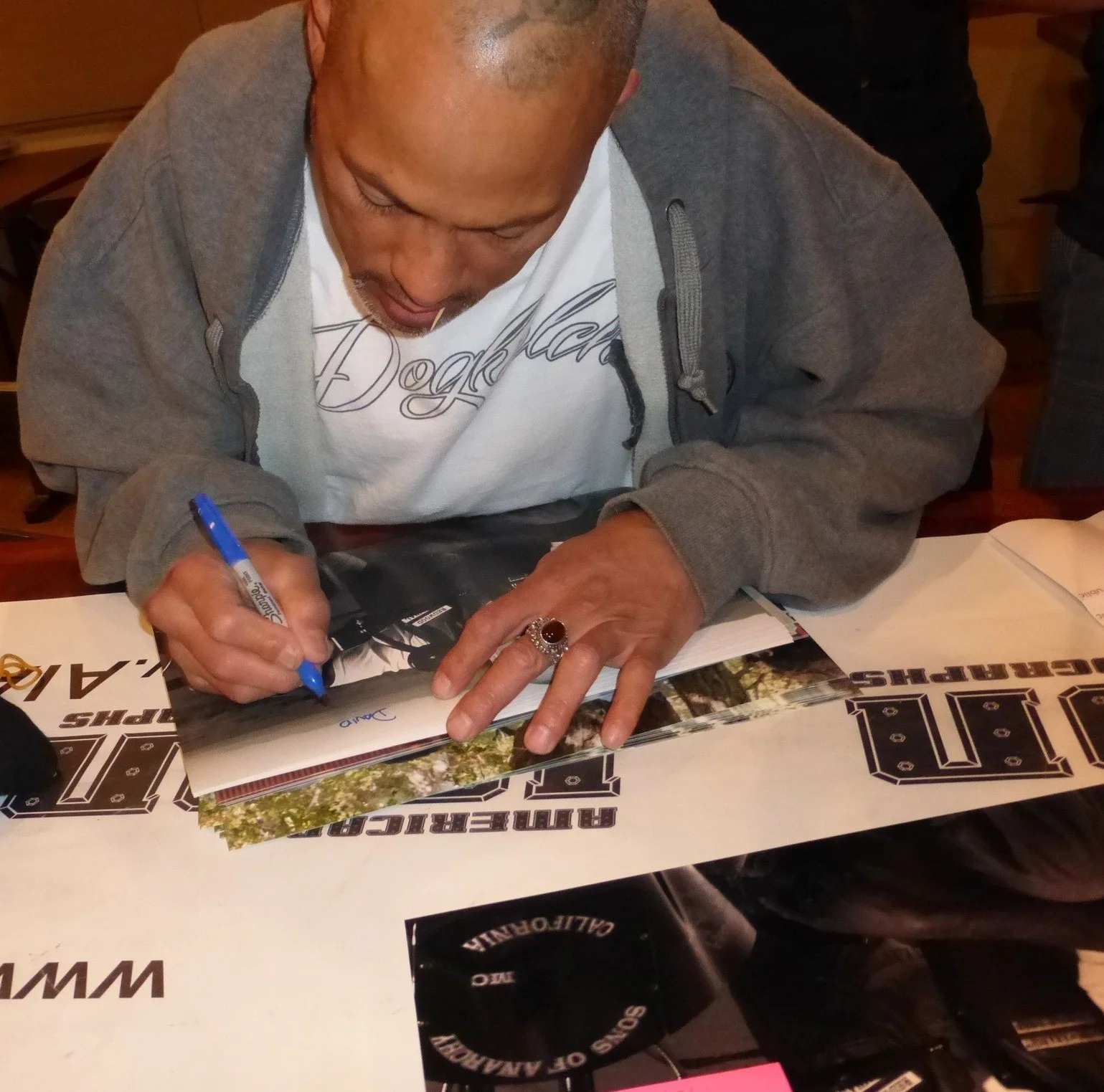 David Labrava — David Labrava Signed Sons of Anarchy Happy 8x10 Photo BAS COA SOA Picture Auto'd, image 4