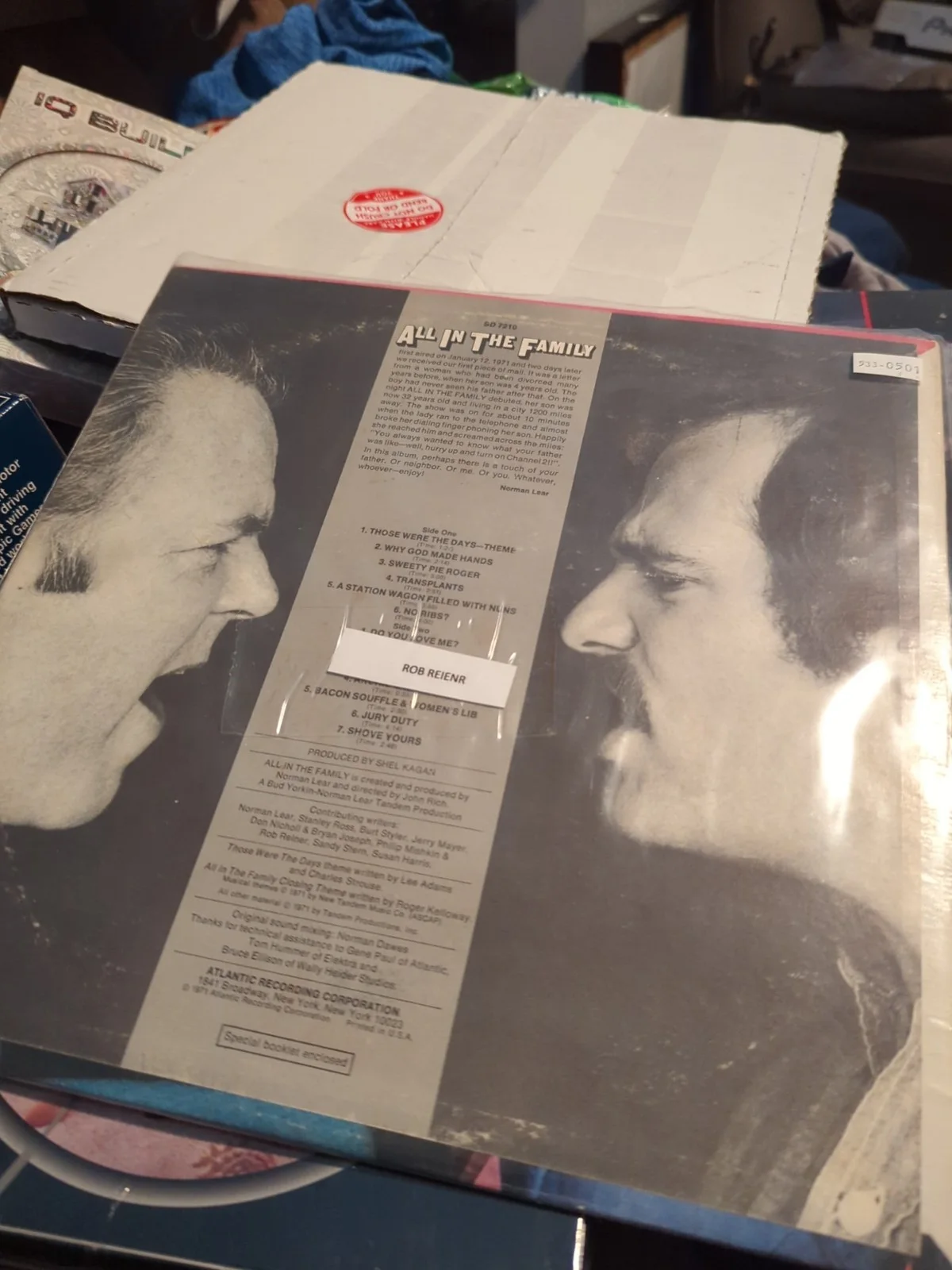 Rob Reiner Signed Autographed "All in the Family" Record Album Vinyl, изображение 5