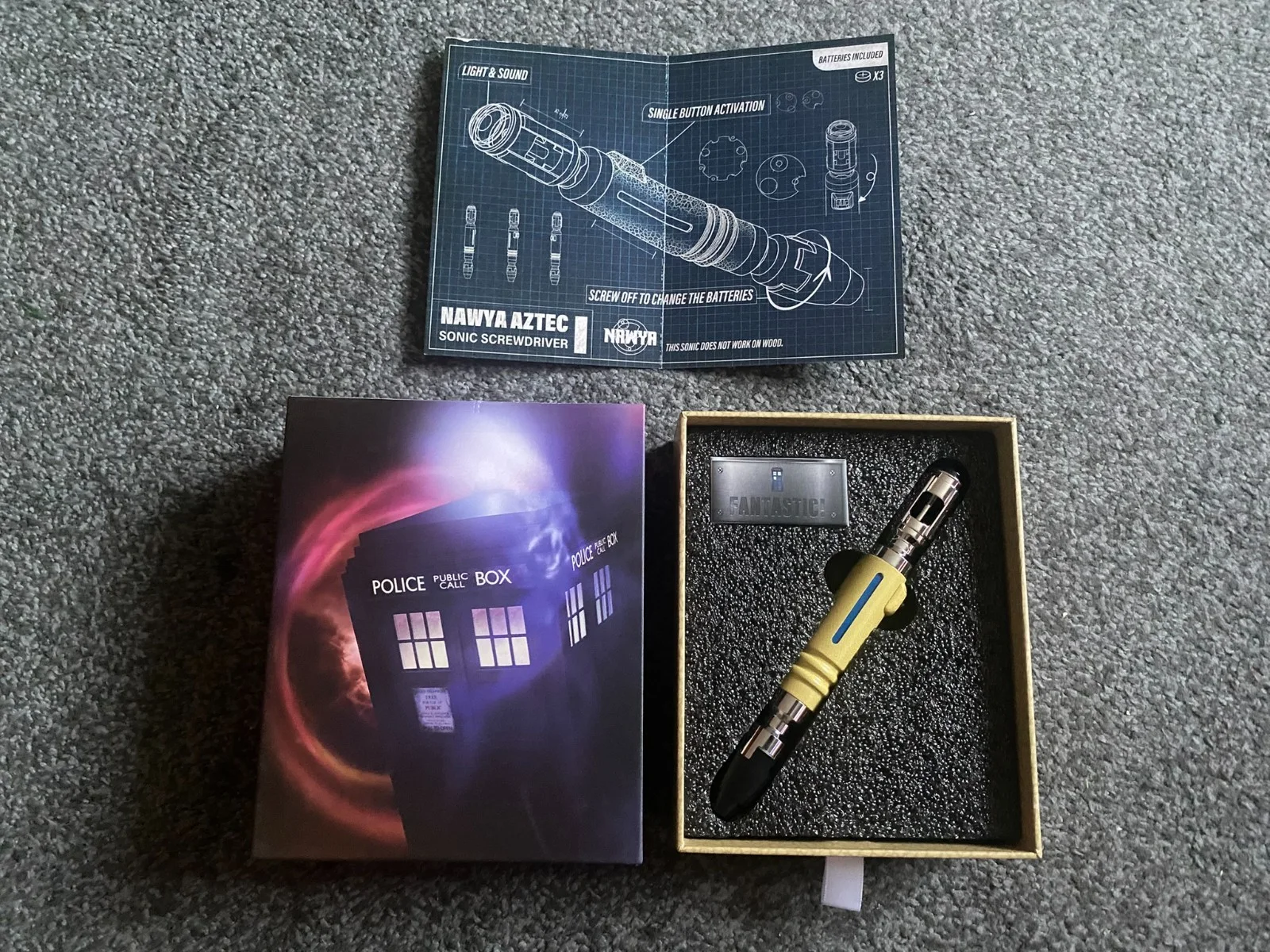IN STOCK Doctor Who 9th Metal Sonic Screwdriver 10th LED Replica Toys Stainless, изображение 3