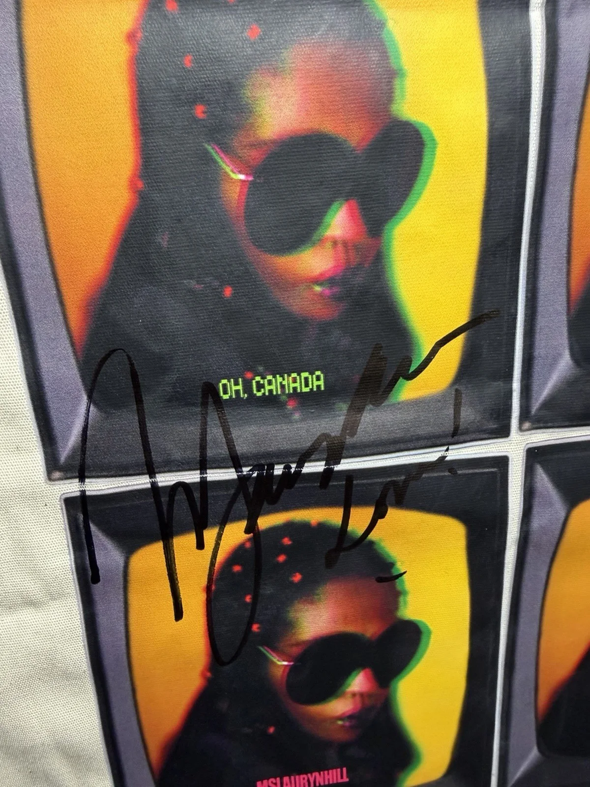 Lauryn Hill Autograph Signed Tote Bag With Signing PROOF *Official Merch*, image 2