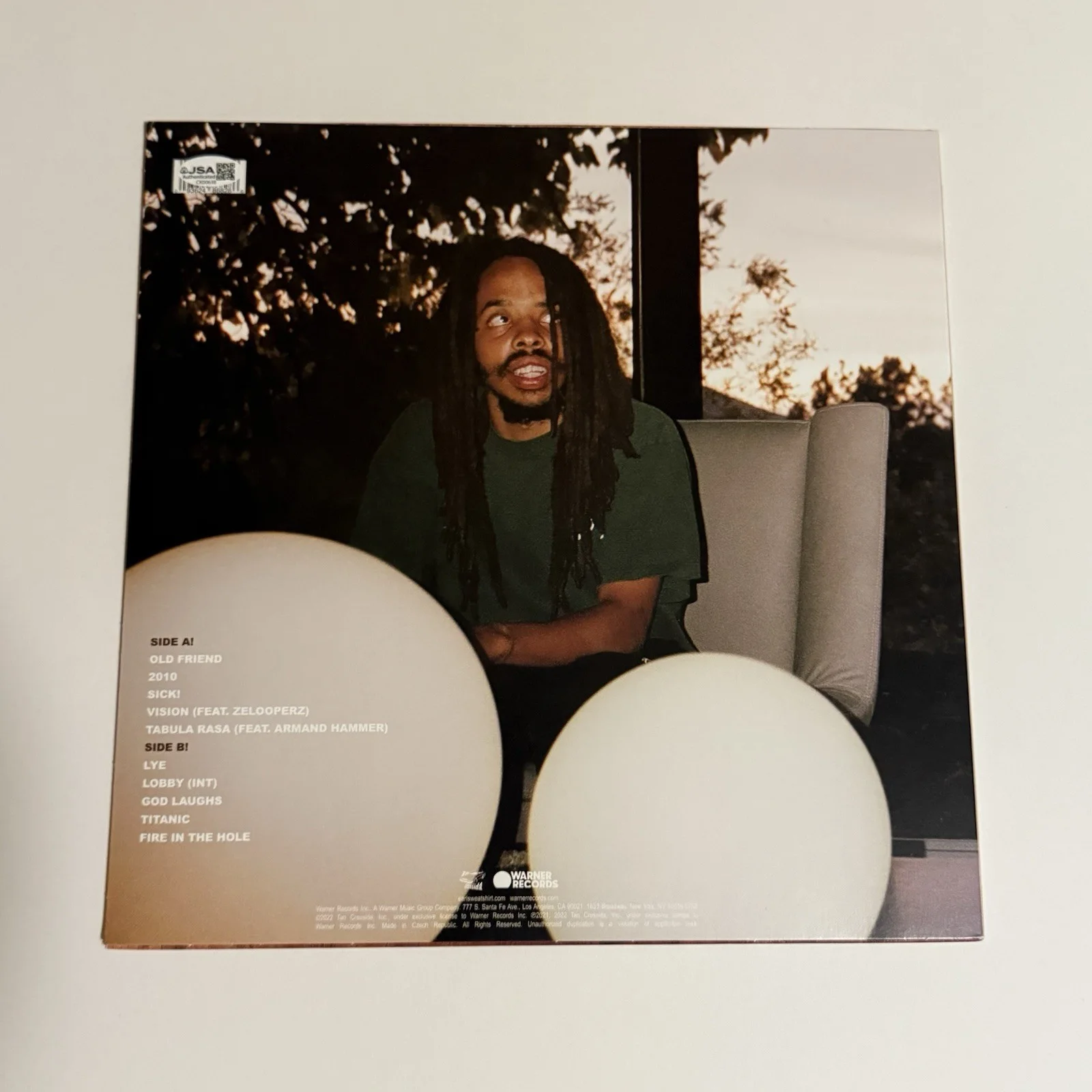 EARL SWEATSHIRT THE ALCHEMIST SIGNED SICK VINYL RECORD WITH JSA COA, image 3