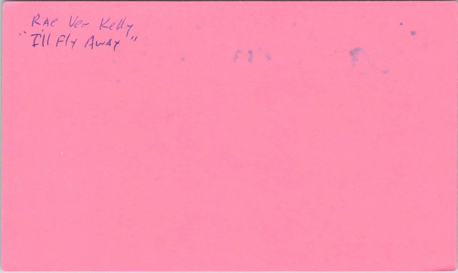 Rae'Ven Larrymore Kelly — Rae'Ven Larrymore Kelly Signed 3x5 Index Card A Time To Kill Autographed, изображение 2