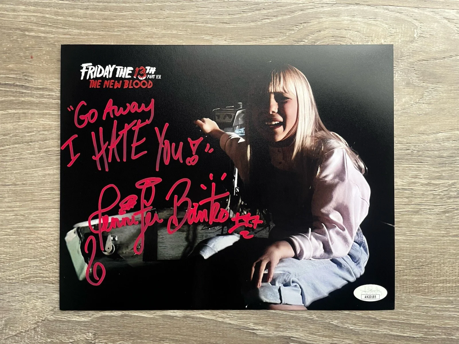 Jennifer Banko — Jennifer Banko Signed Friday The 13th New Blood 8x10 Photo JSA COA W/Quote, изображение 2
