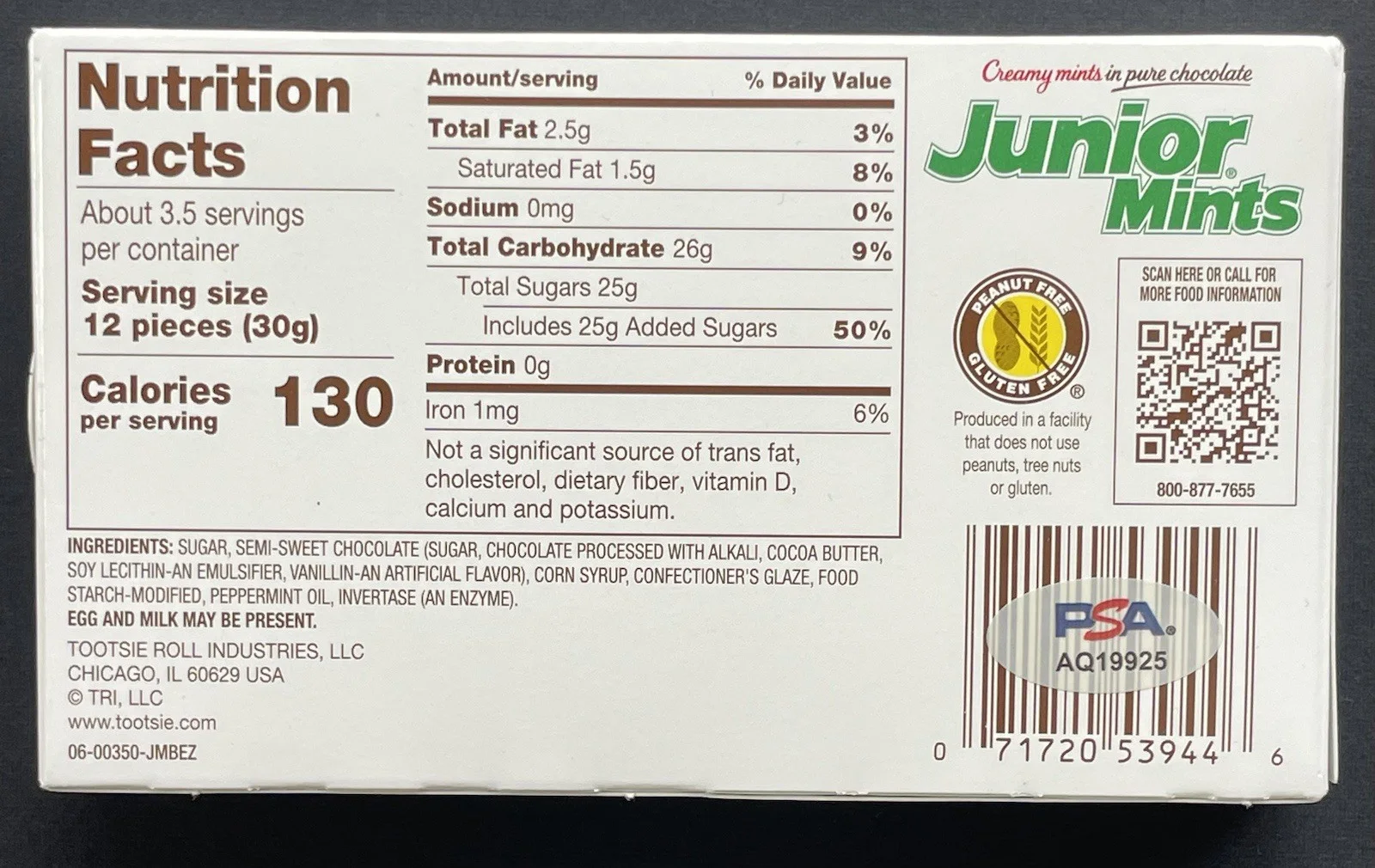Jerry Seinfeld — Jerry Seinfeld Signed Autographed Full Junior Mints Box Psa/Dna Coa, image 2