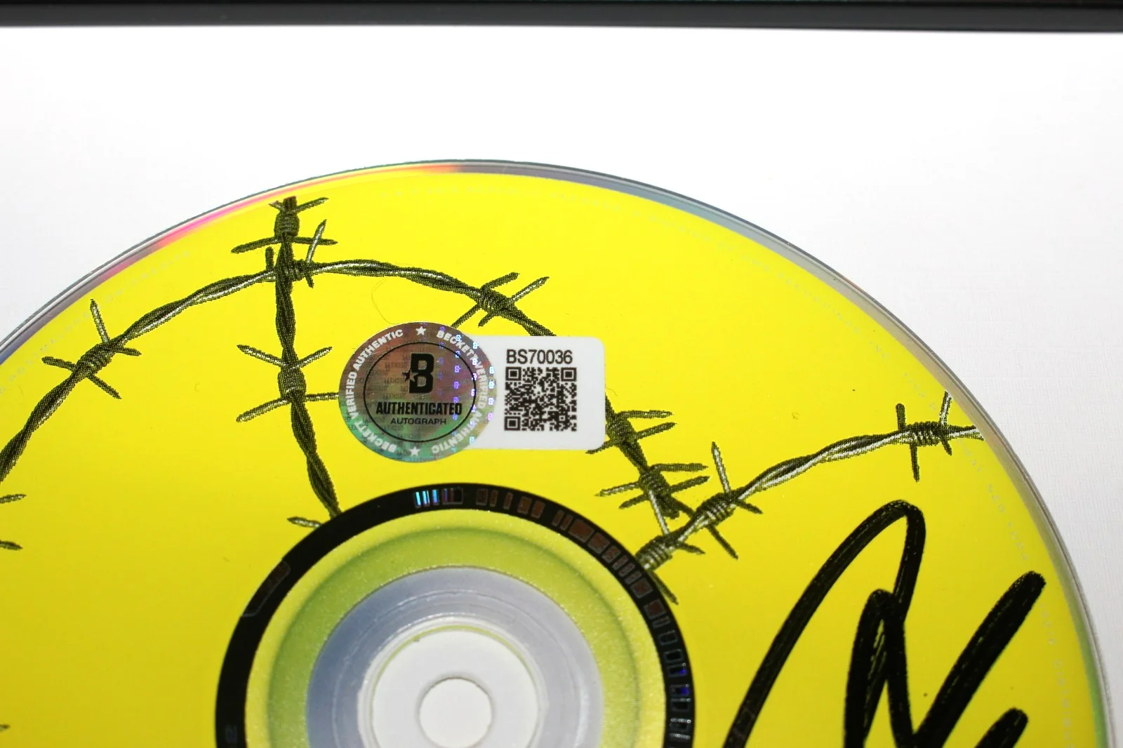 POST MALONE SIGNED FRAMED BEERBONGS & BENTLEYS CD COVER DISC ALBUM BECKETT COA, изображение 4