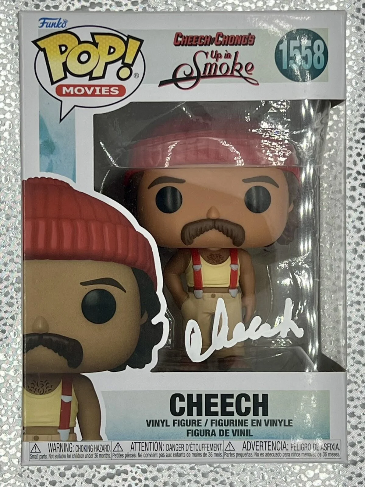 Cheech Marin — CHEECH MARIN SIGNED UP IN SMOKE FUNKO POP #1559 CHONG AUTOGRAPH