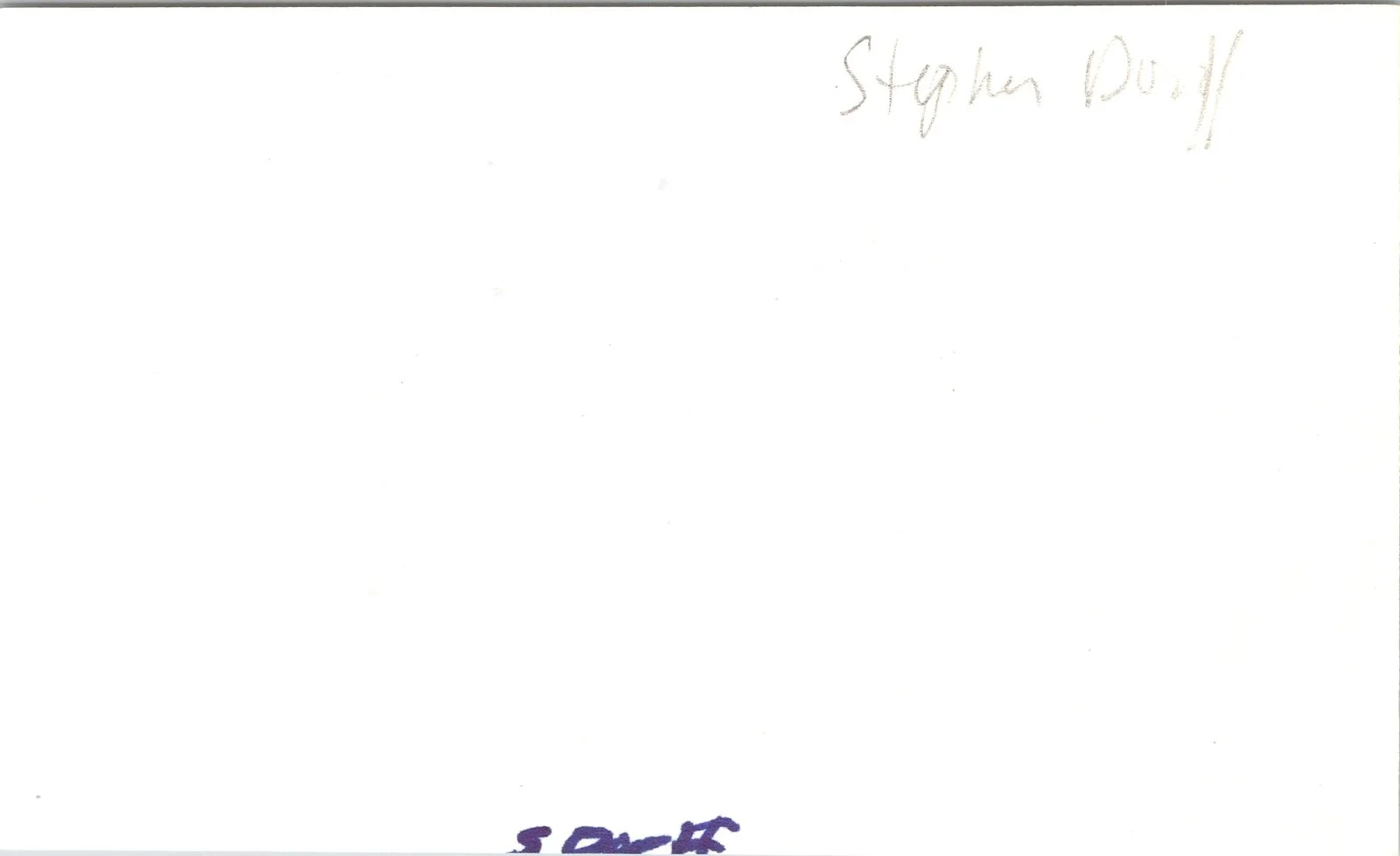 Stephen Dorff — Stephen Dorff Signed 3x5 Index Card Somewhere Autographed, image 2