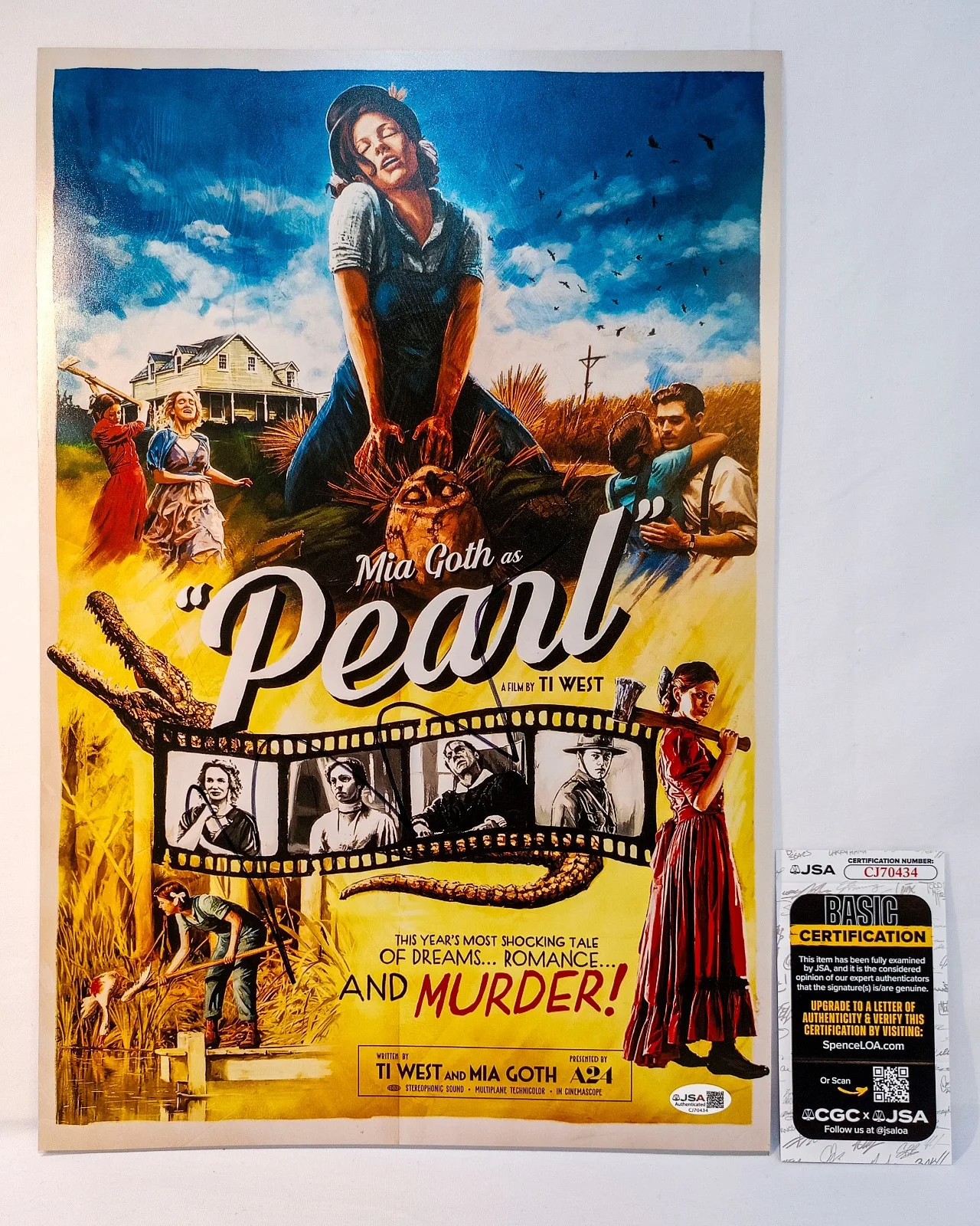 Mia Goth — Mia Goth Signed Autographed PEARL 12x18 Photo Poster PROOF JSA