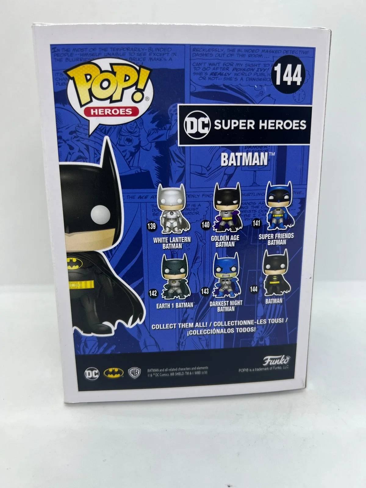George Clooney Signed Batman Funko Pop DC Batman #144 ACOA, изображение 3