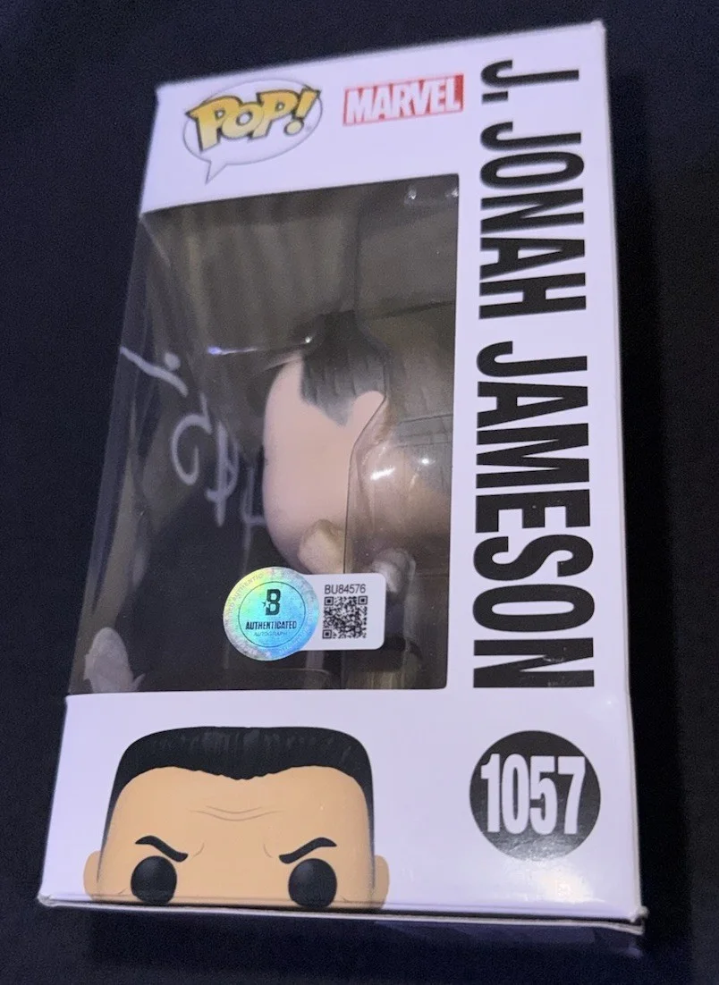 JK Simmons — JK Simmons signed J Jonah Jameson funko pop Spiderman No Way Home poster photo, изображение 3