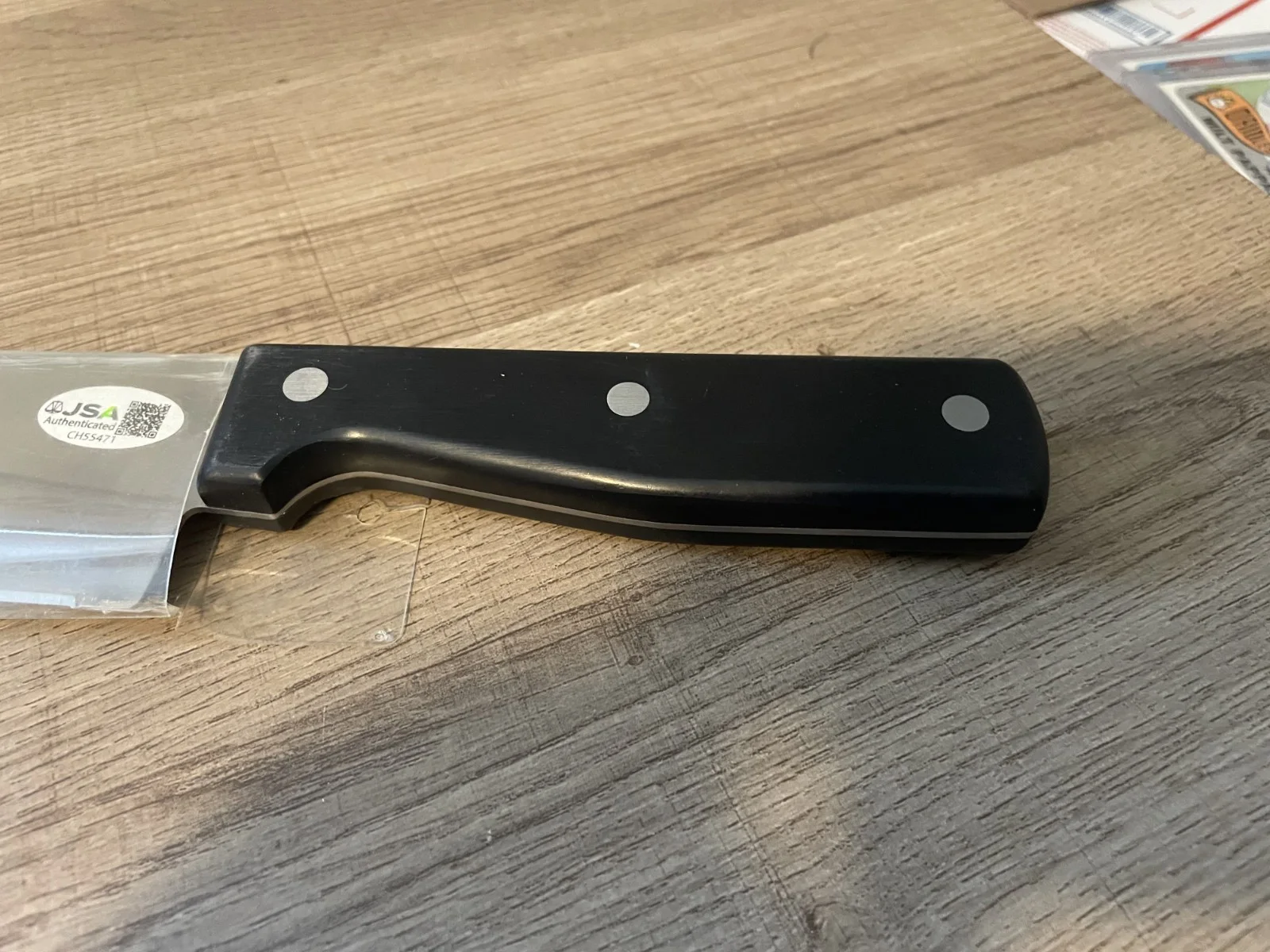 A. Michael Lerner, George P. Wilbur — Kitchen Chef Knife Signed Autograph George P. Wilbur JSA Certified, image 5