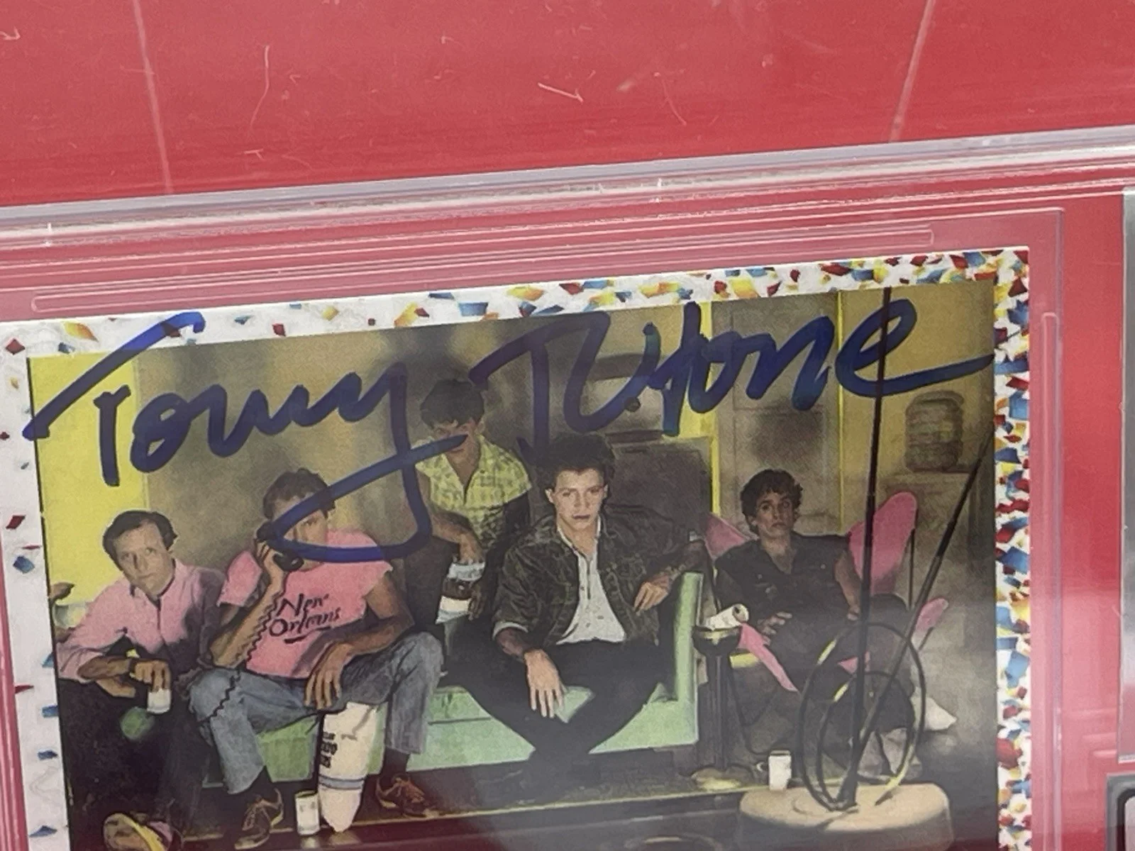 Tommy Tutone signed J2 Ew Wave Music Trading Card Slabbed Beckett grade 10, image 3