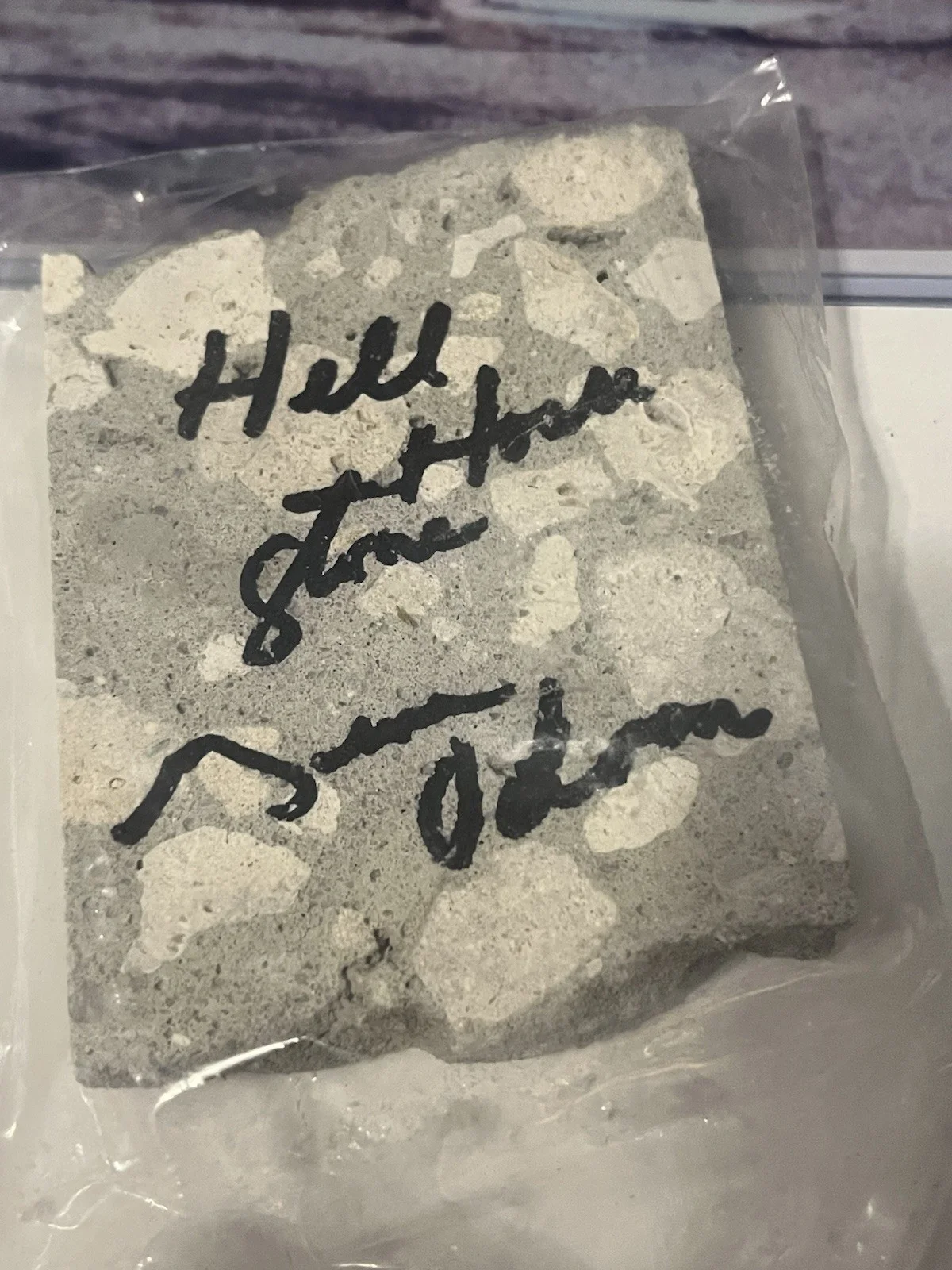Lynyrd Skynyrd Signed Hell House 8X10 W Stone 3.5”X2.5” From Front Cabin Slab !!, изображение 2