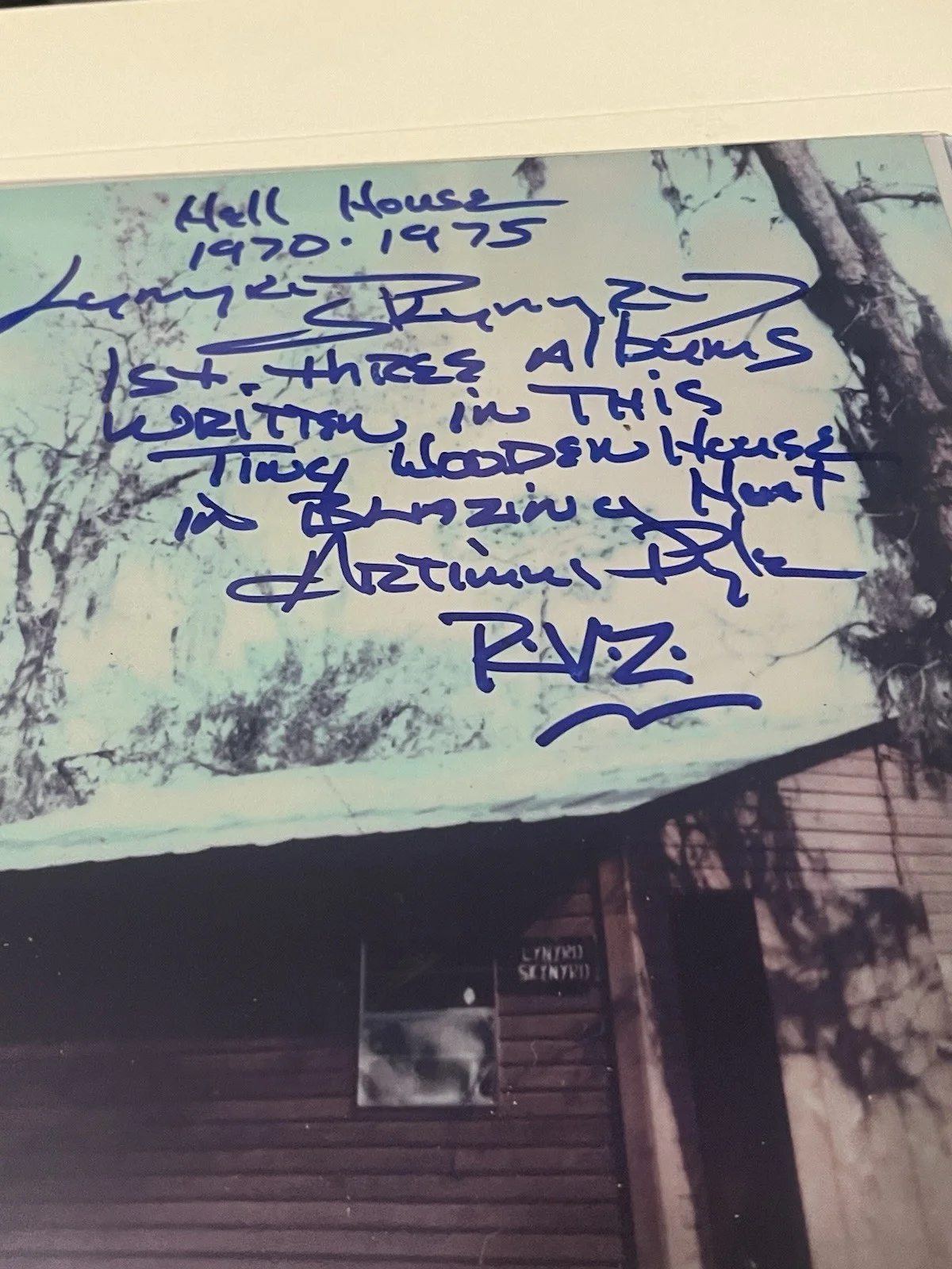 Lynyrd Skynyrd Signed Hell House 8X10 W Stone 3.5”X2.5” From Front Cabin Slab !!, изображение 4