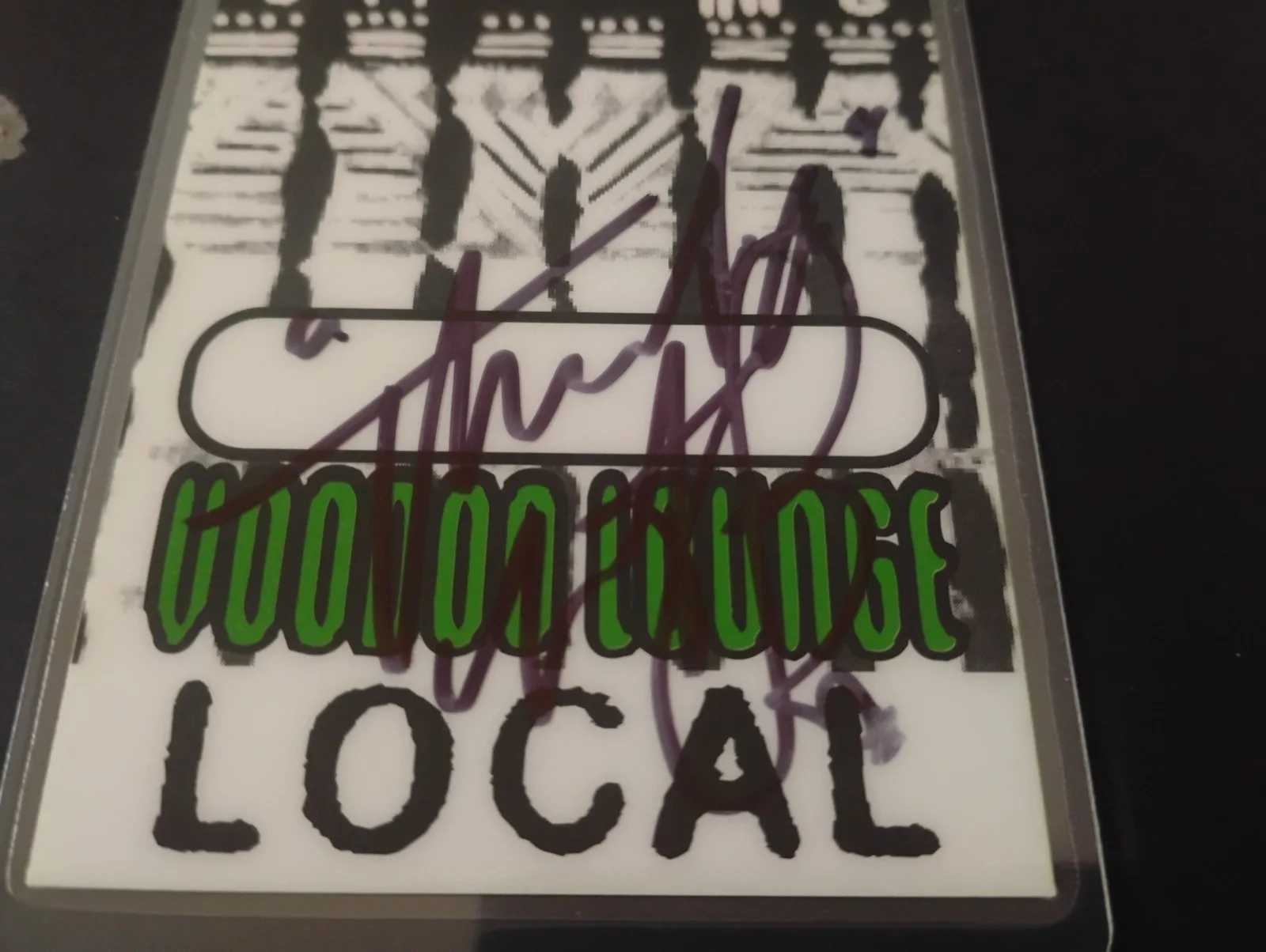 CHARLIE WATTS — RIP CHARLIE WATTS ROLLING STONES DRUMS SIGNED AUTOGRAPH VOODOO LOUNGE TOUR PASS, изображение 2