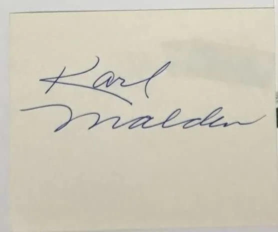 Karl Malden — Karl Malden (d. 2009) Signed Autographed Vintage Signature Card 8.5x11 Display, изображение 2
