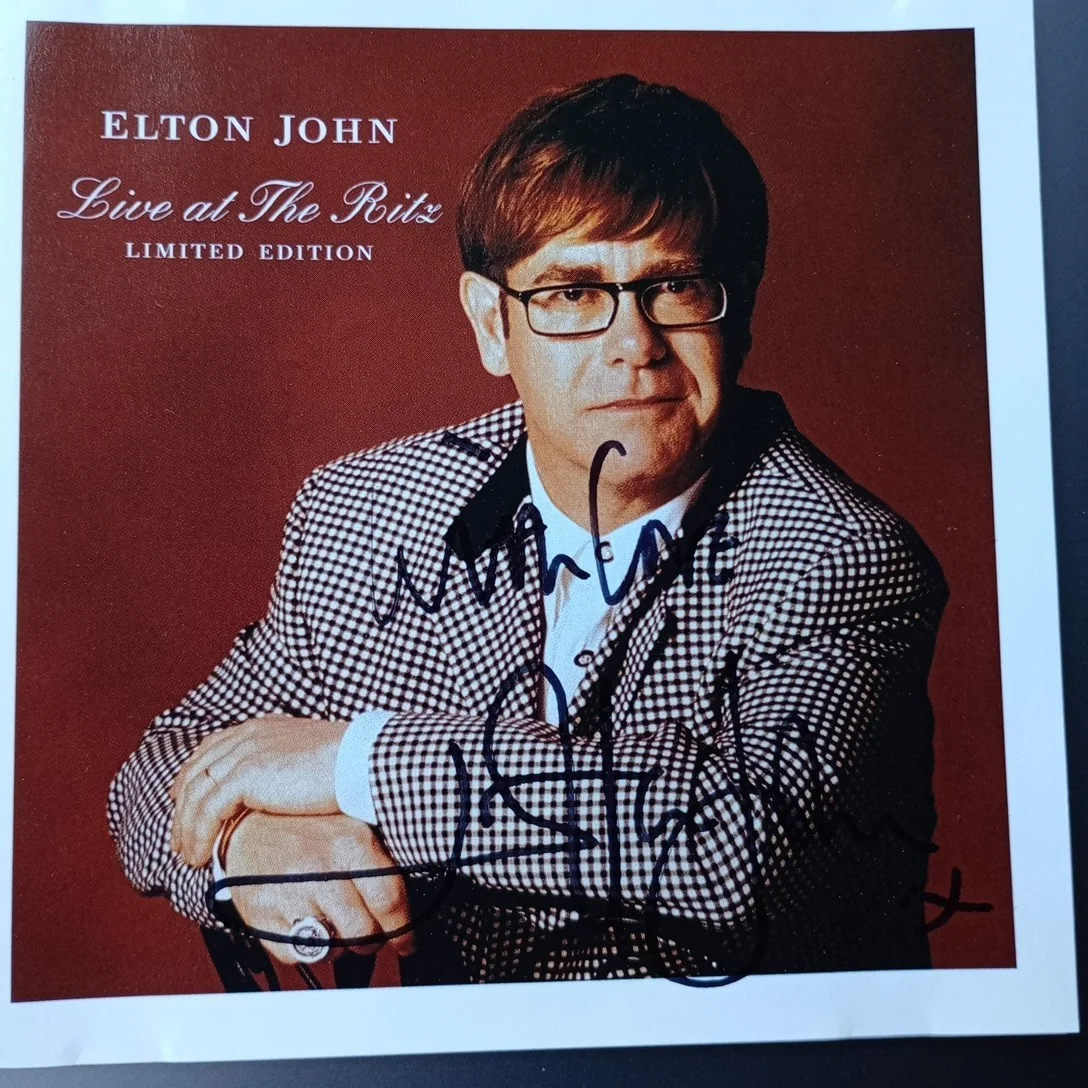 Elton John Live At The Ritz Limited Edition Signed CD With COA, image 2